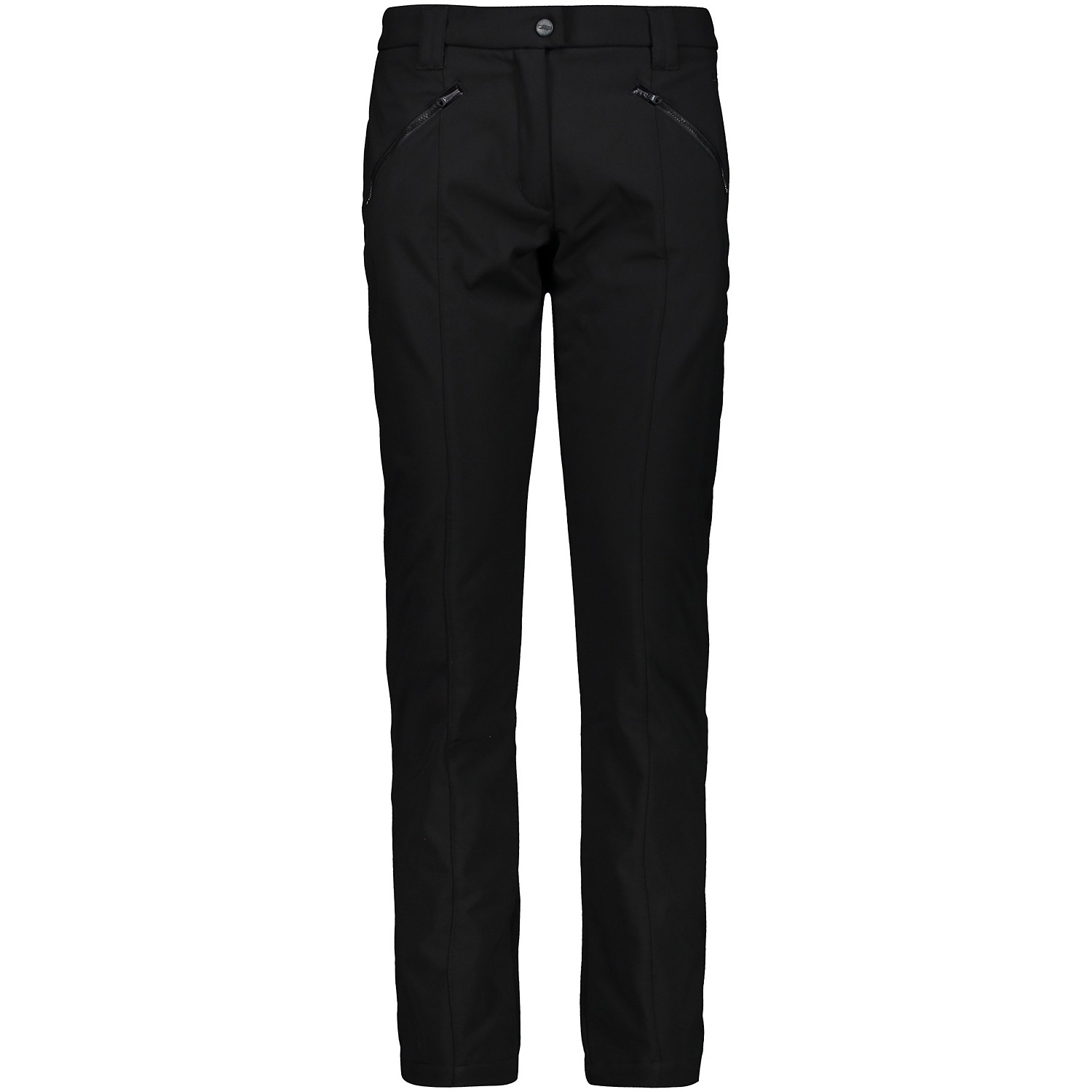 Damen CMP Schwarz WOMAN LONG PANT A219 40 Keilhose