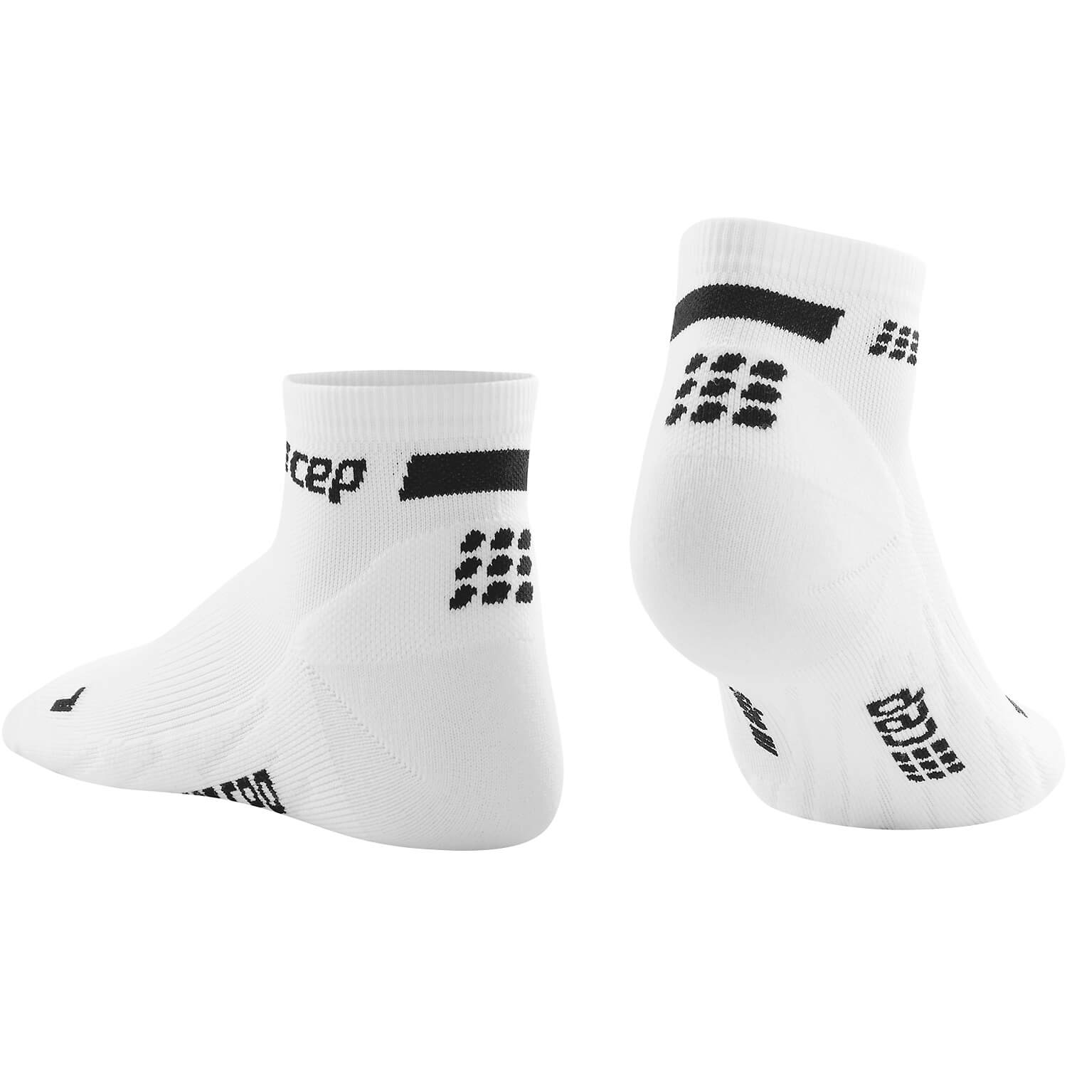 Damen CEP Weiß CEP reflective mid cut socks, men 301 III Socken