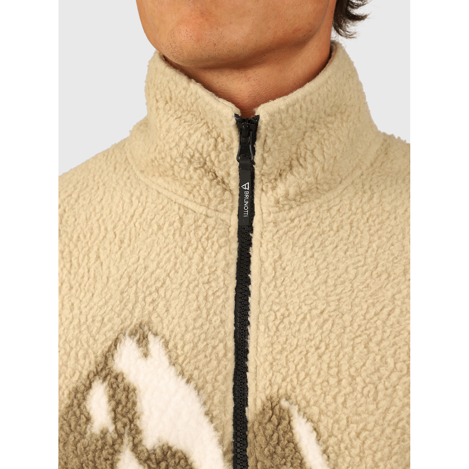 Herren Brunotti Schwarz Rodrigo-Print Men Fleece 9999 XXL Rolli