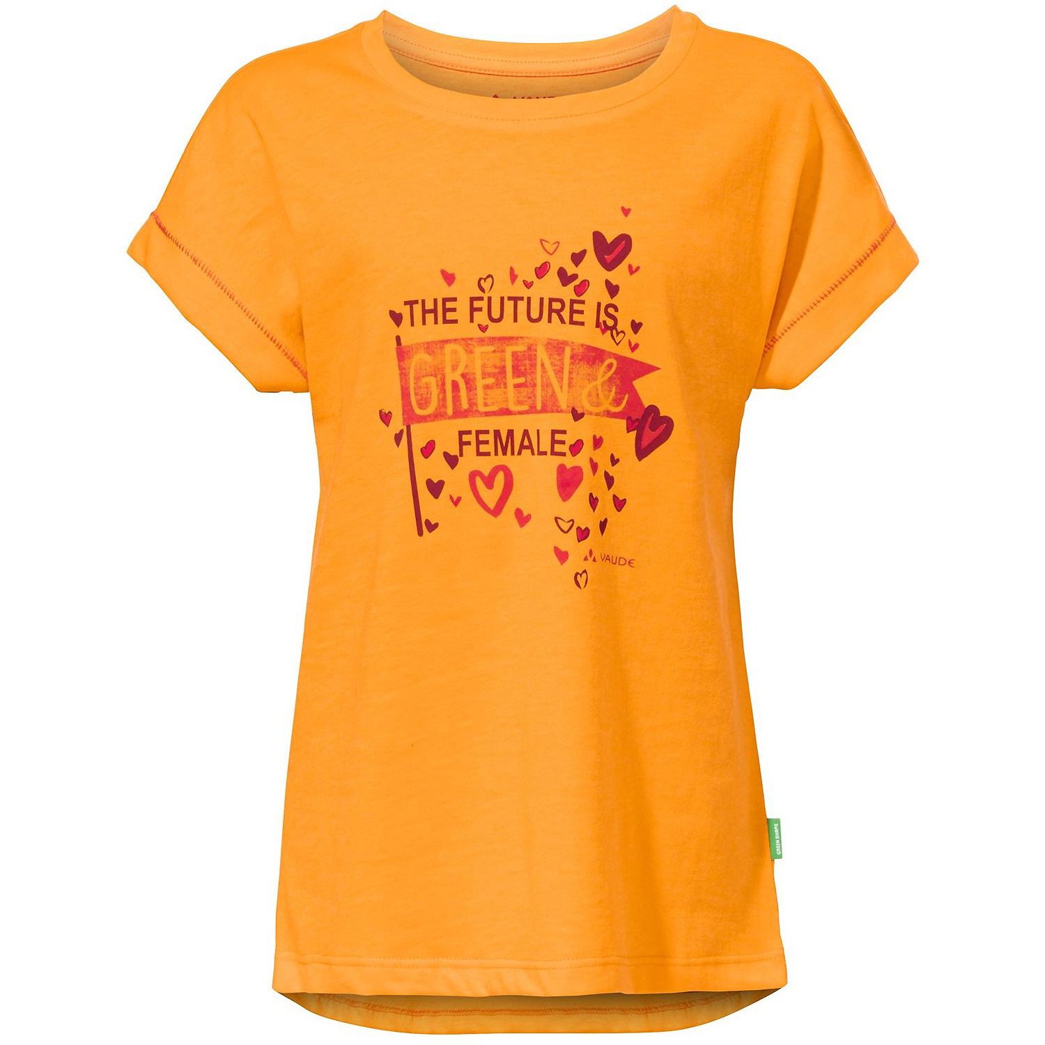 Kinder VauDe Orange Kids Tammar T-Shirt IV Girls 638 104 Shirt
