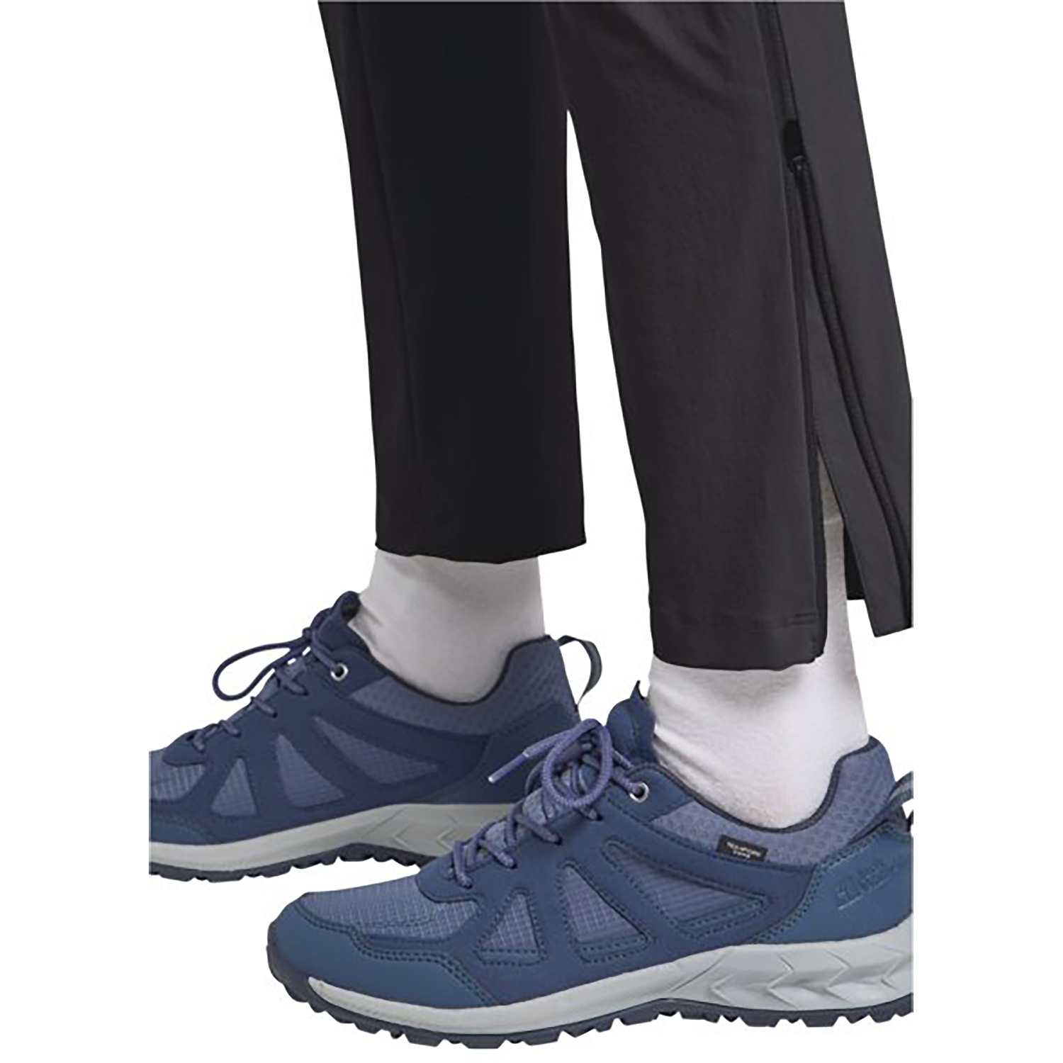 Damen Jack Wolfskin Schwarz HIKEOUT ZIP AWAY PANTS W Hose
