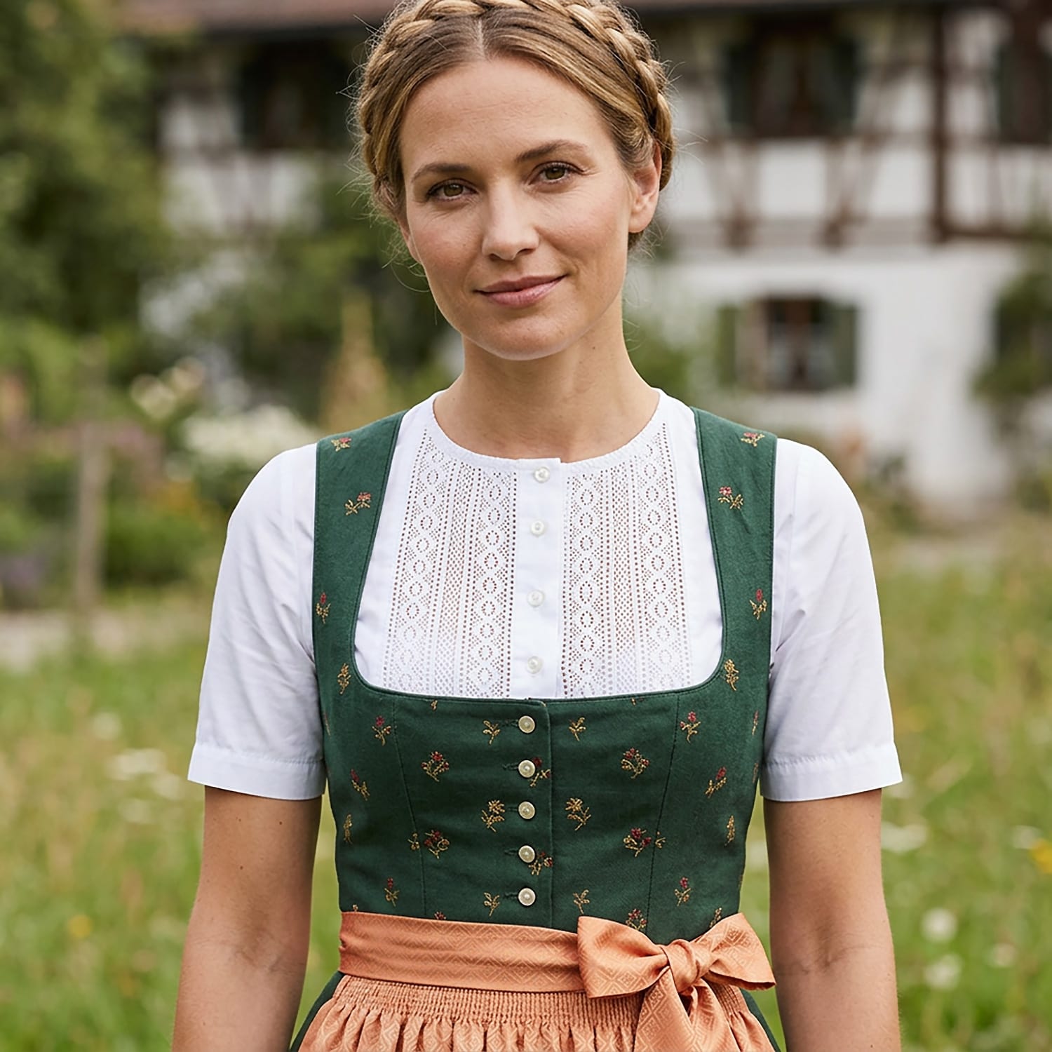 Damen Wiesnkönig Weiß Mimi Bluse