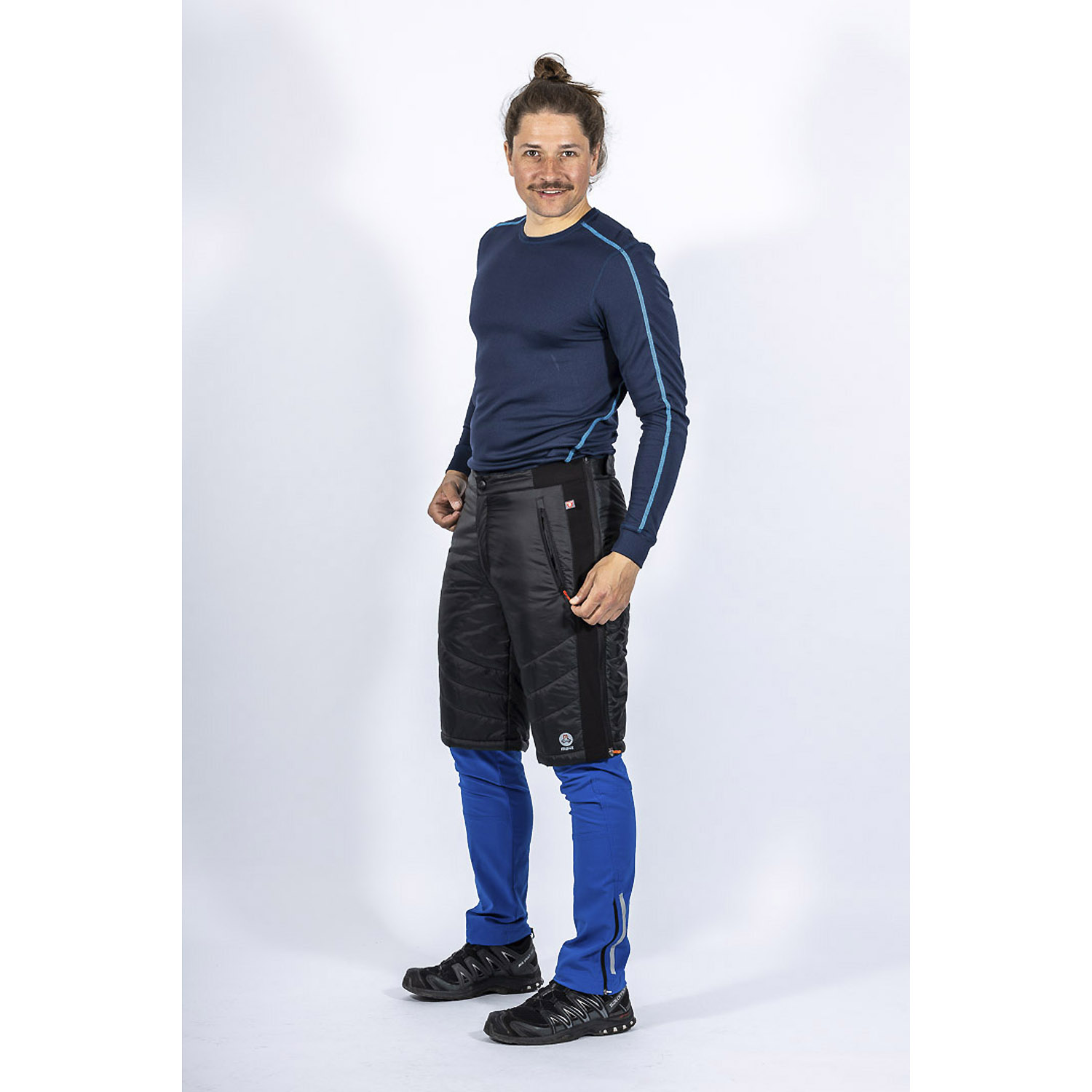 Herren Maul Sport Schwarz Gamsegg-1/2 Bluse elast. uni 93 44 Bluse