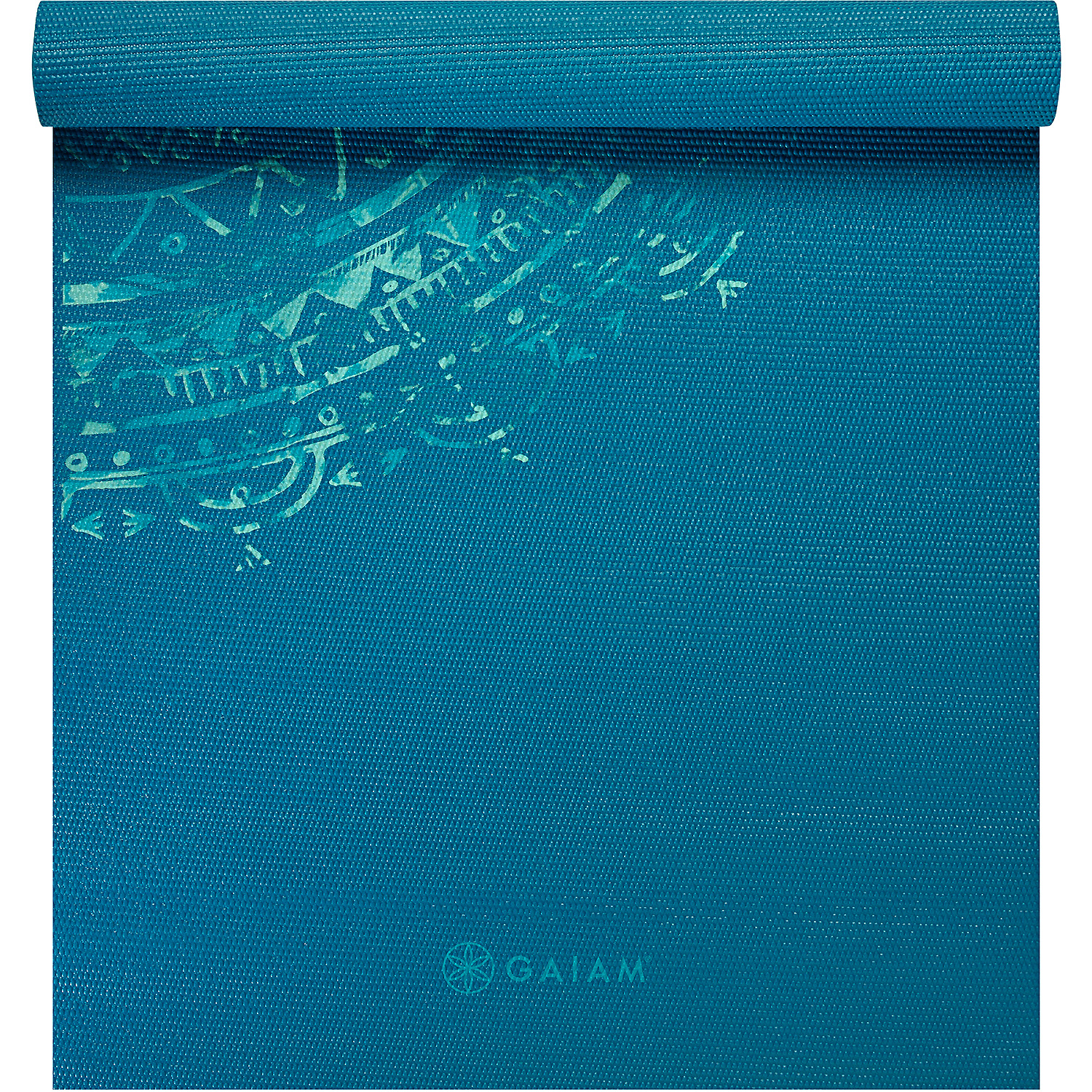 Unisex Gaiam Grün JADE MANDALA YOGAMATTE 4MM PRINTED 193 OneSize Matte