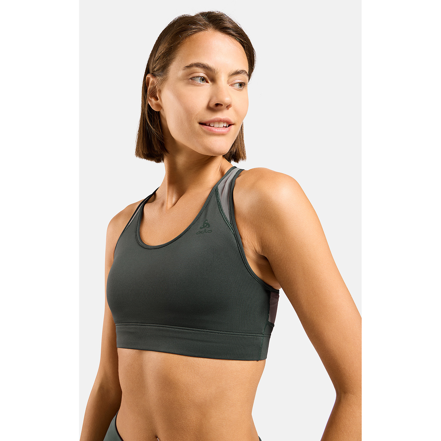 Damen Odlo Grau MEDIUM SUPPORT BH