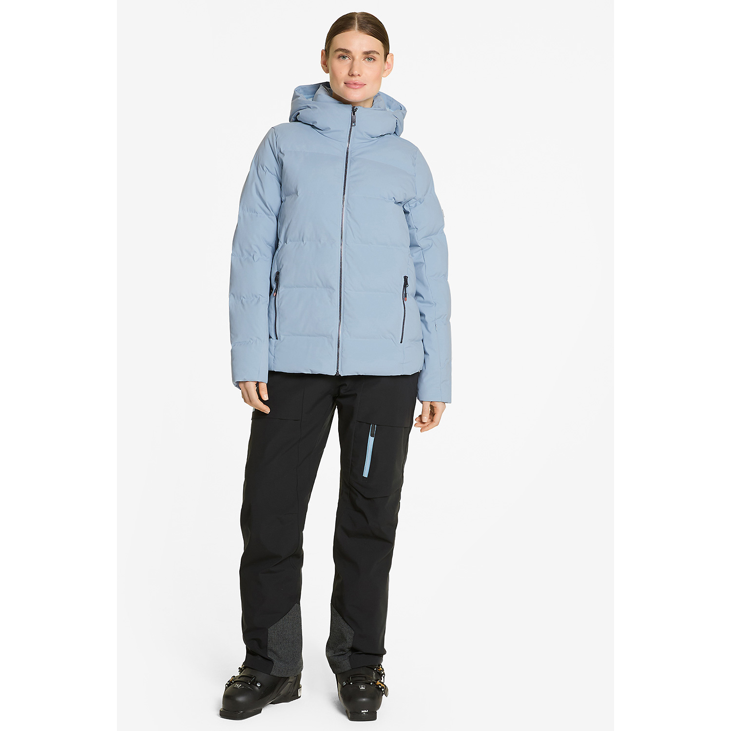 Damen Ziener Hellblau TRAVA lady (jacket ski) 453 42 Unterjacke