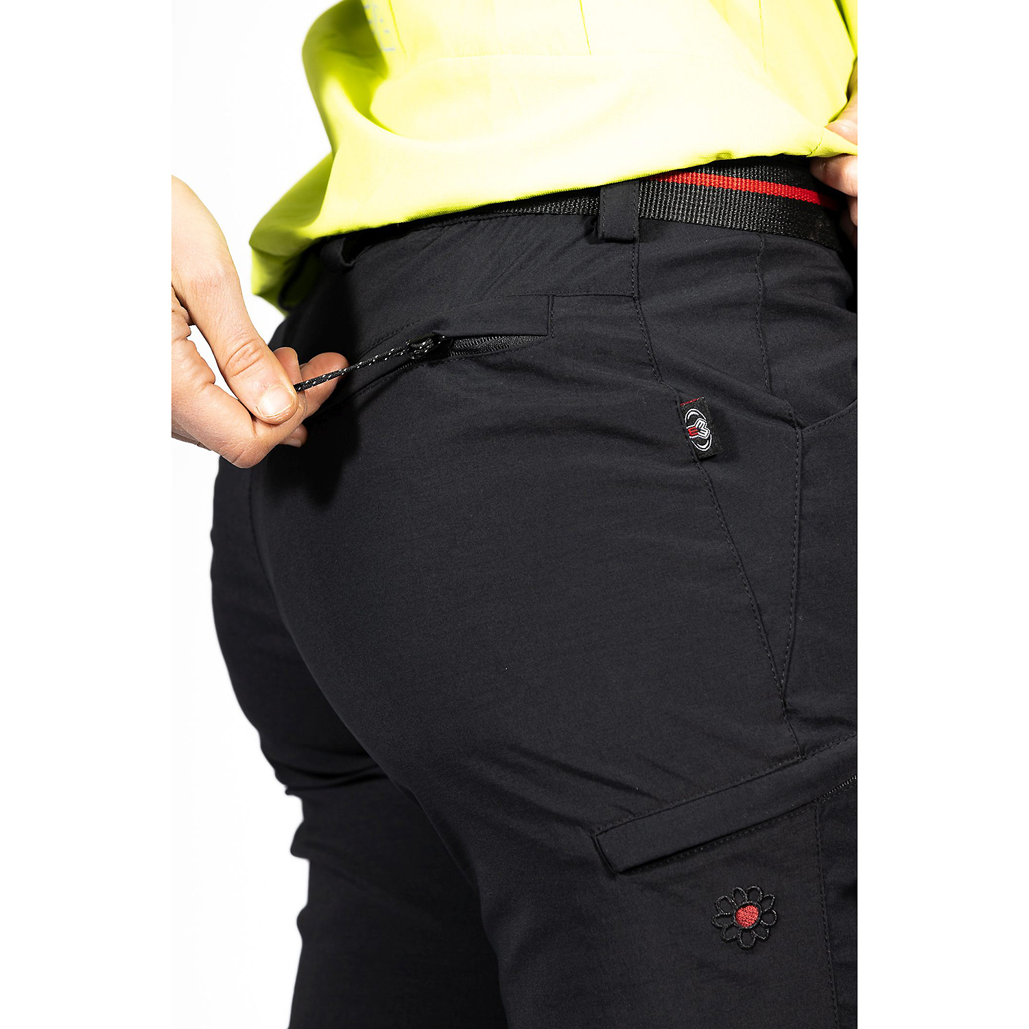 Damen Maul Sport Schwarz Feldberg II - 3in1 Zipphose el 01 46 Hose