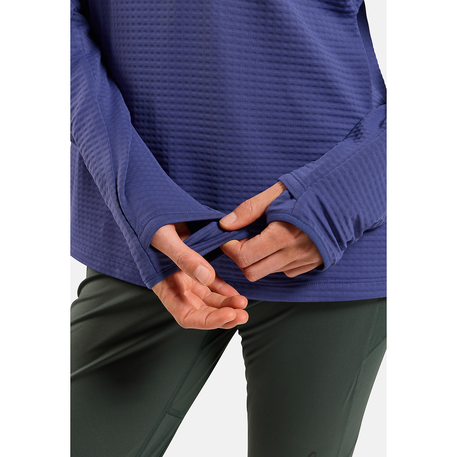 Damen Odlo Blau ESSENTIAL THERMAL Rollkragen