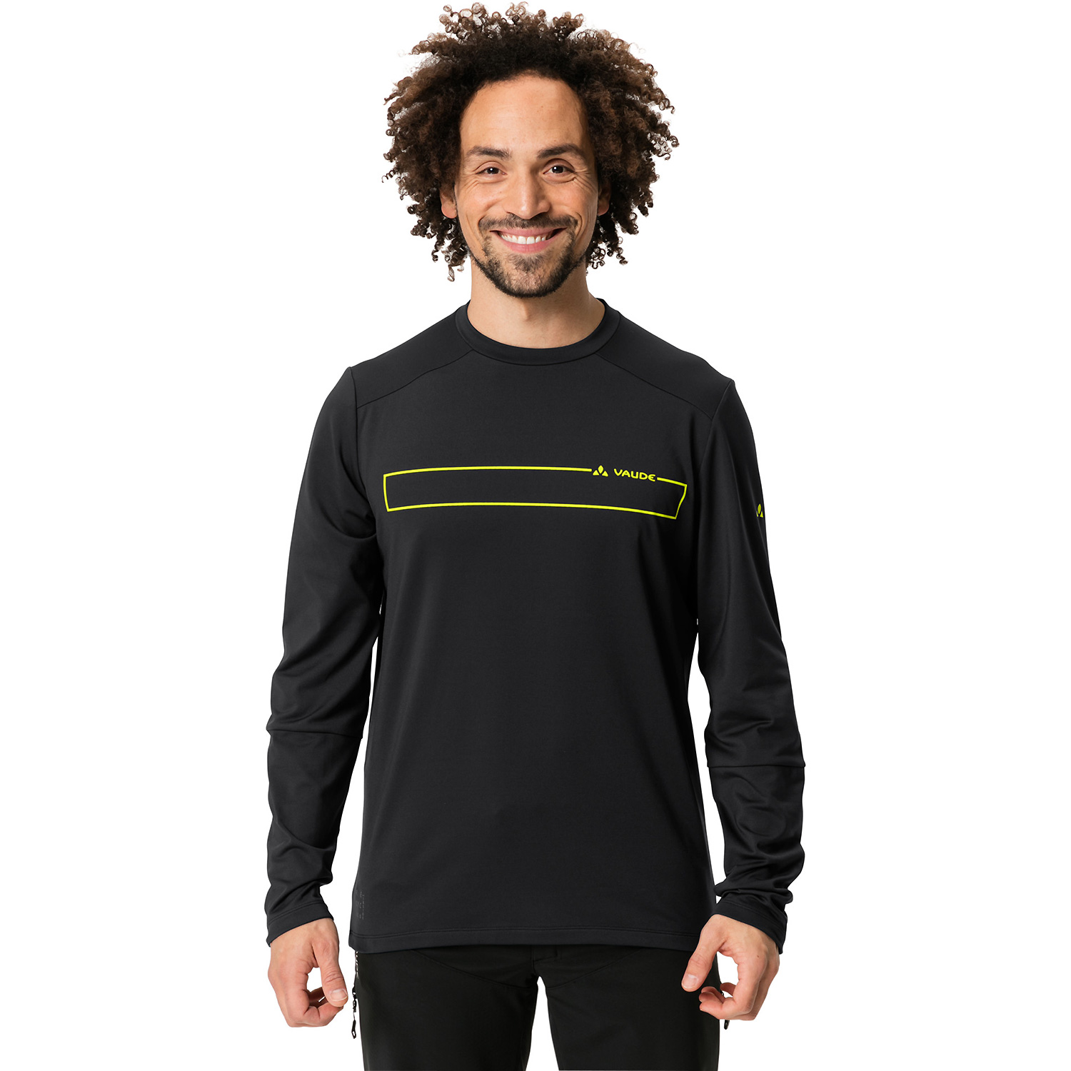 Herren VauDe Schwarz Me Qimsa LS Shirt 010 S Kapuzensweat