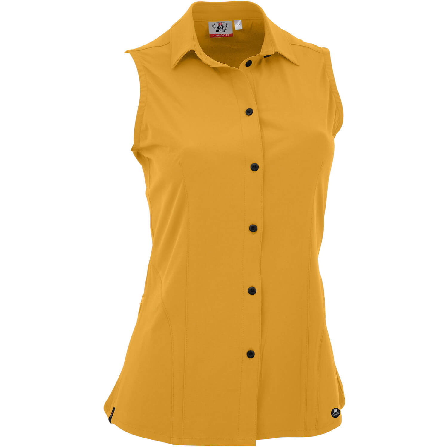 Damen Maul Sport Gold Rofanspitze 3XT-Blusentop-uni 40 46 Bluse