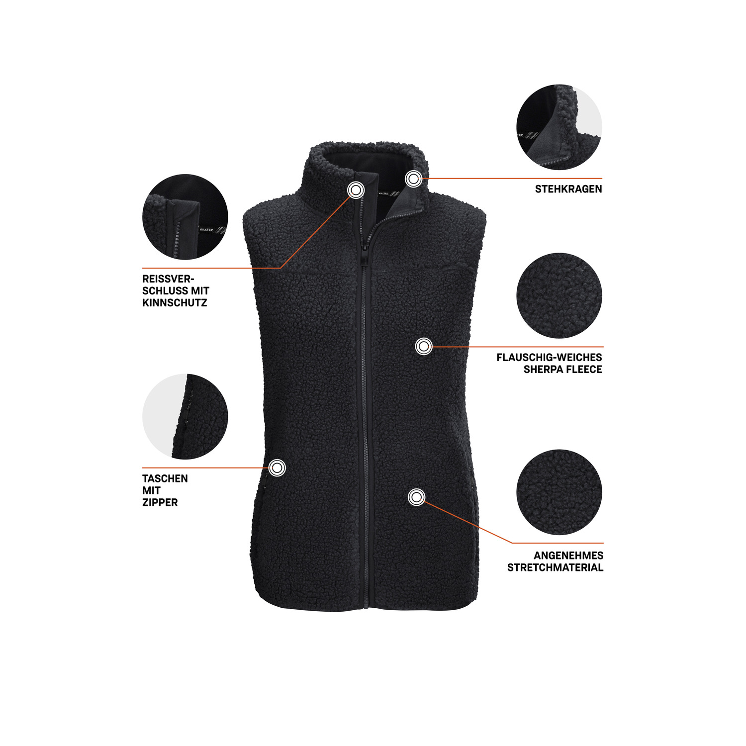 Damen killtec Schwarz KOW 7 WMN VST 00200 50 Weste