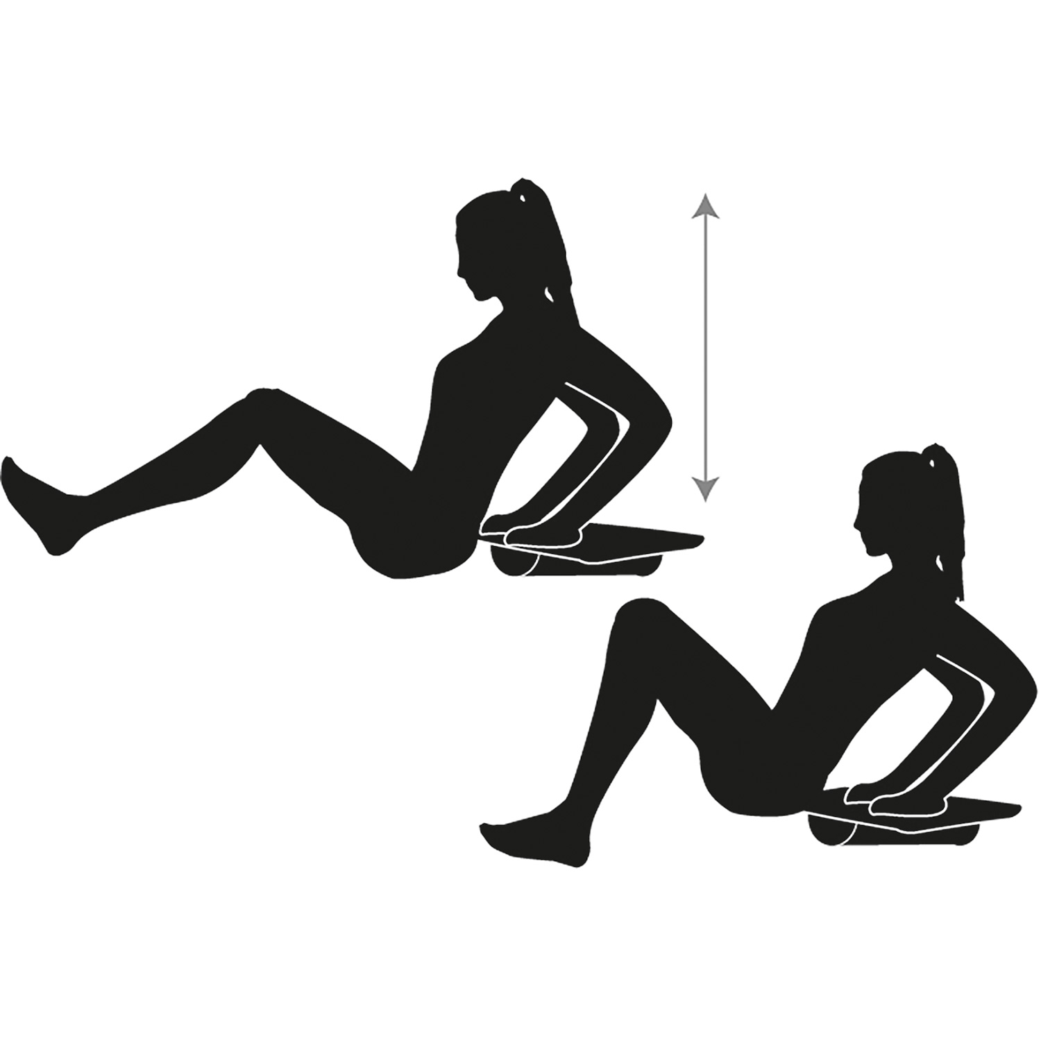 Unisex Schildkröt FITNESS wie abgebildet WOODEN BALANCE BOARD 000 - Balancegerät