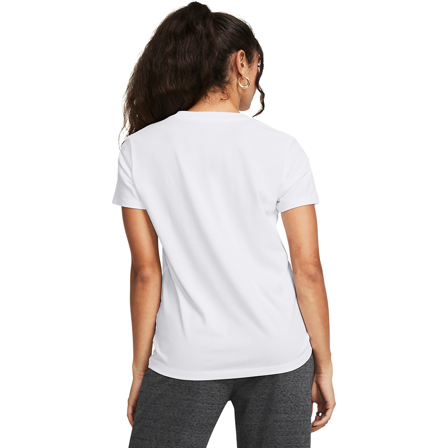 Damen UNDER ARMOUR Weiß UA RIVAL CORE SS 100 XS Shirt