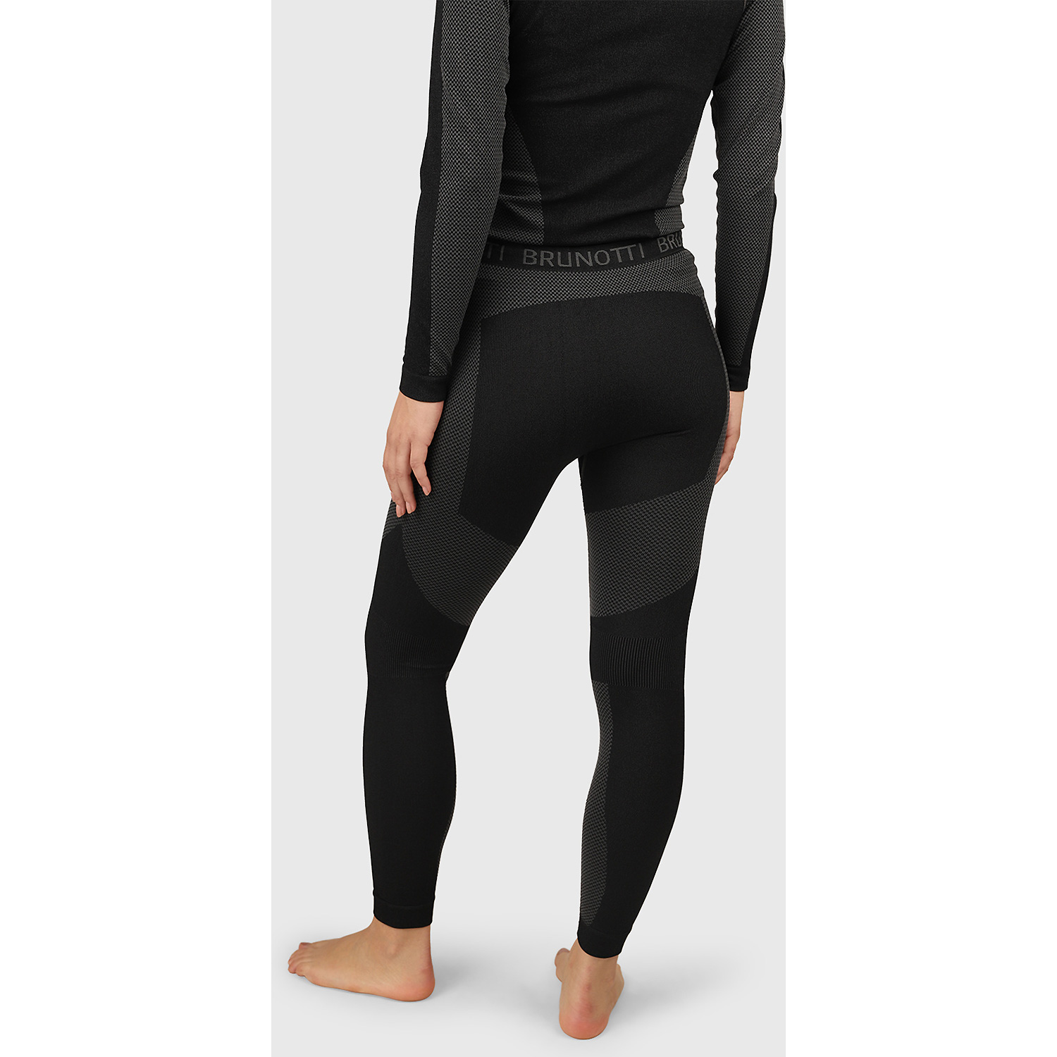 Damen Brunotti Schwarz Leogang Women Thermo Pant 9999 L Unterhose
