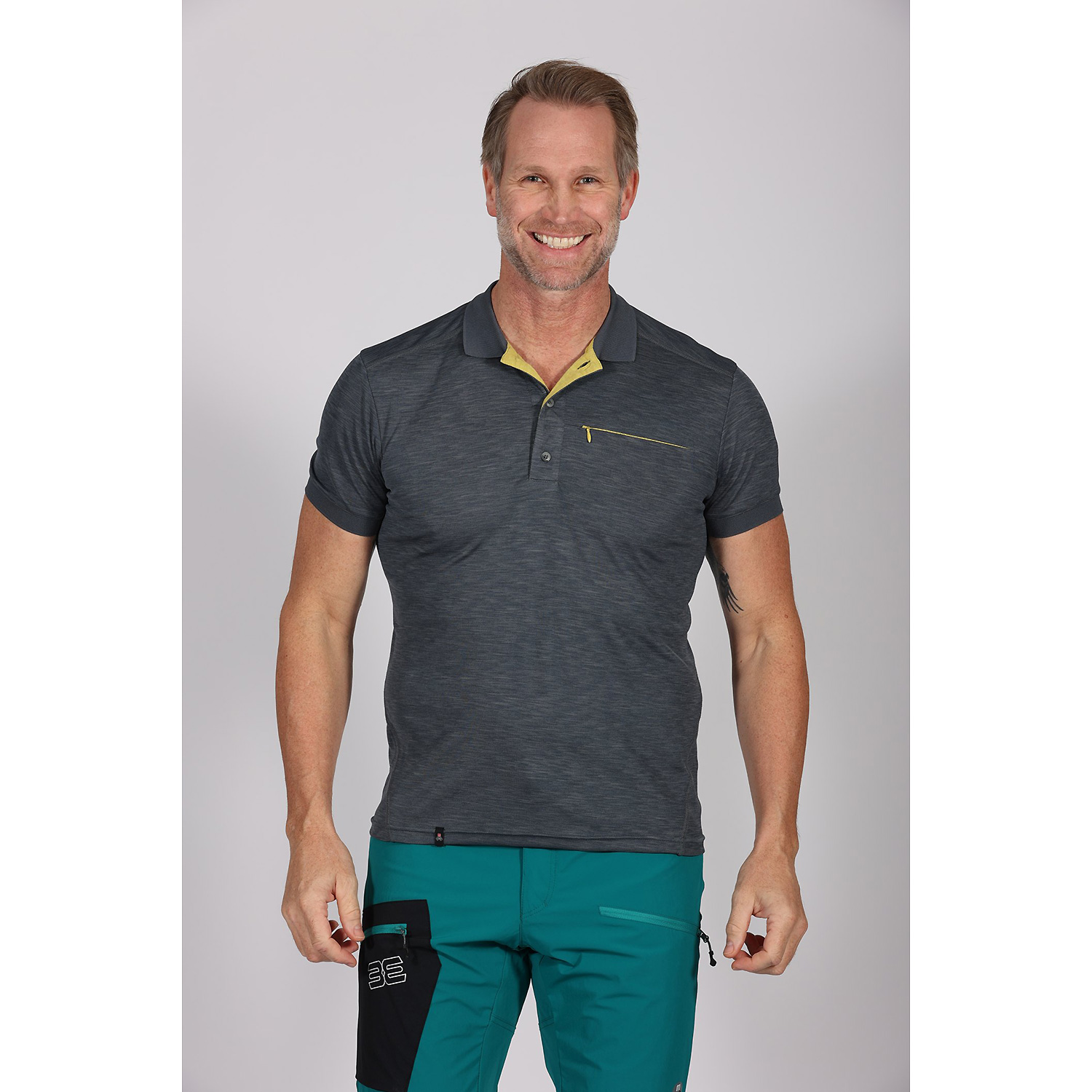 Herren Maul Sport Grau Ini II - 3/4 Shirt 10 36 Shirt