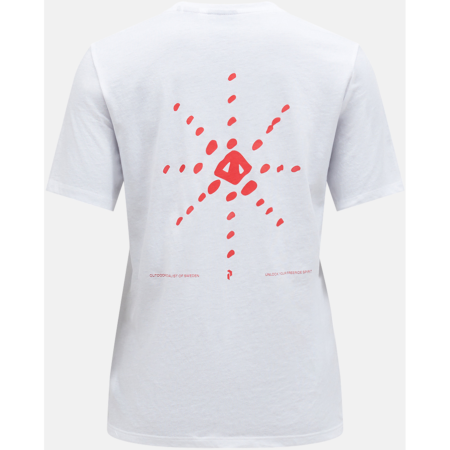 Damen Peak Performance wie abgebildet W Explore Graphic Tee-WHITE-BRILLIANT RE 000 L Shirt