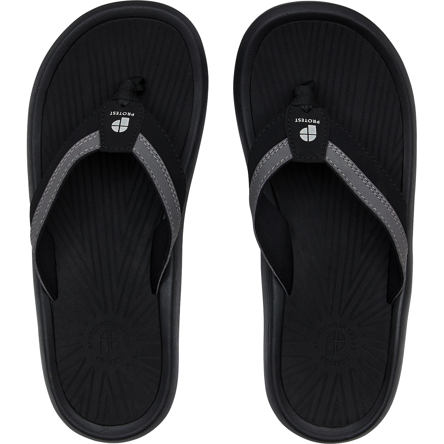 Herren PROTEST Schwarz PRTKirk slaps 290 39 Slipper