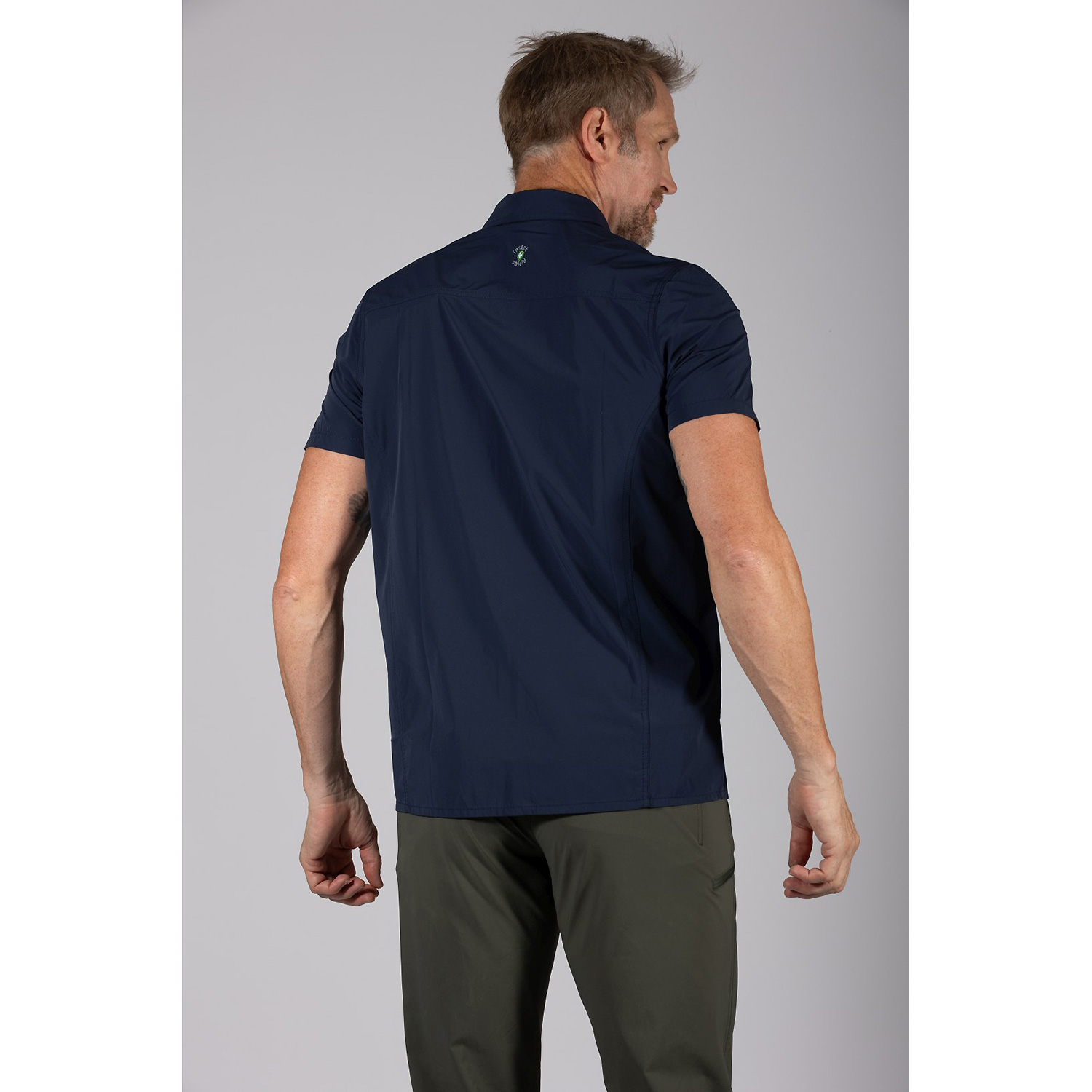 Herren Maul Sport Marine Cordoba UV50 - 1/2 Hemd uni, e 72 48 Hemd