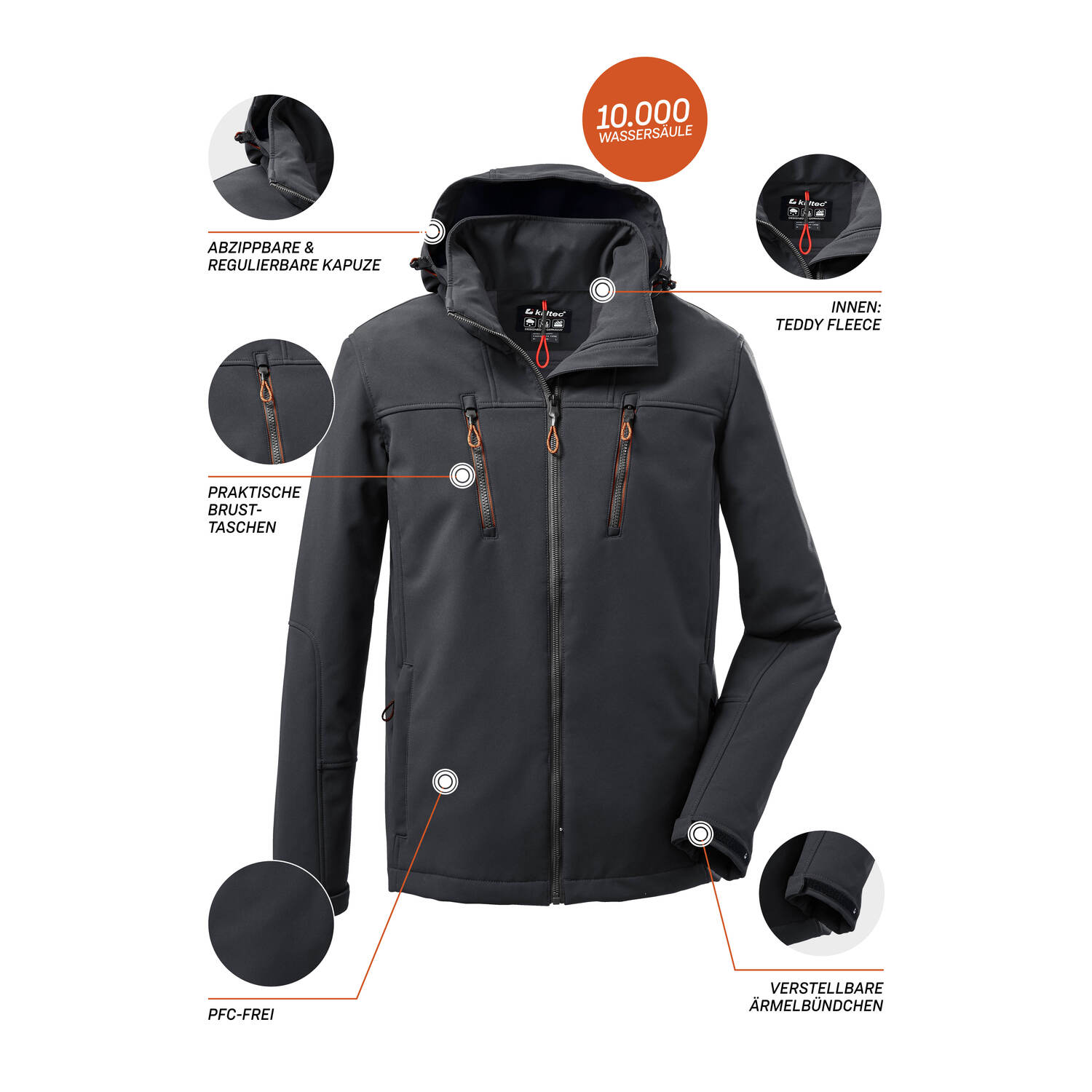 Herren killtec Nachtschwarz