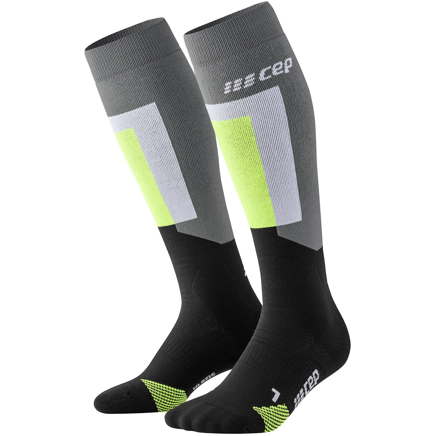 Herren CEP Dunkelgrau CEP thermo socks, skiing, tall, v3, men 280 III Socken