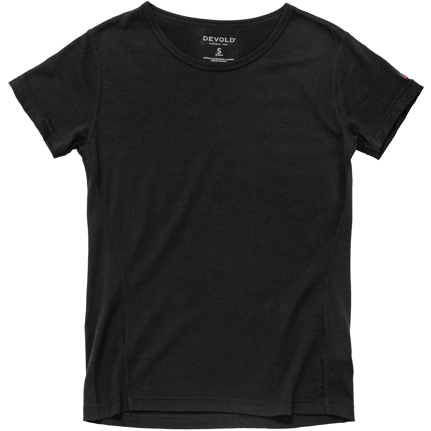 Damen Devold Schwarz BREEZE MERINO 150 T-SHIRT WMN 950A XL Unterhemd