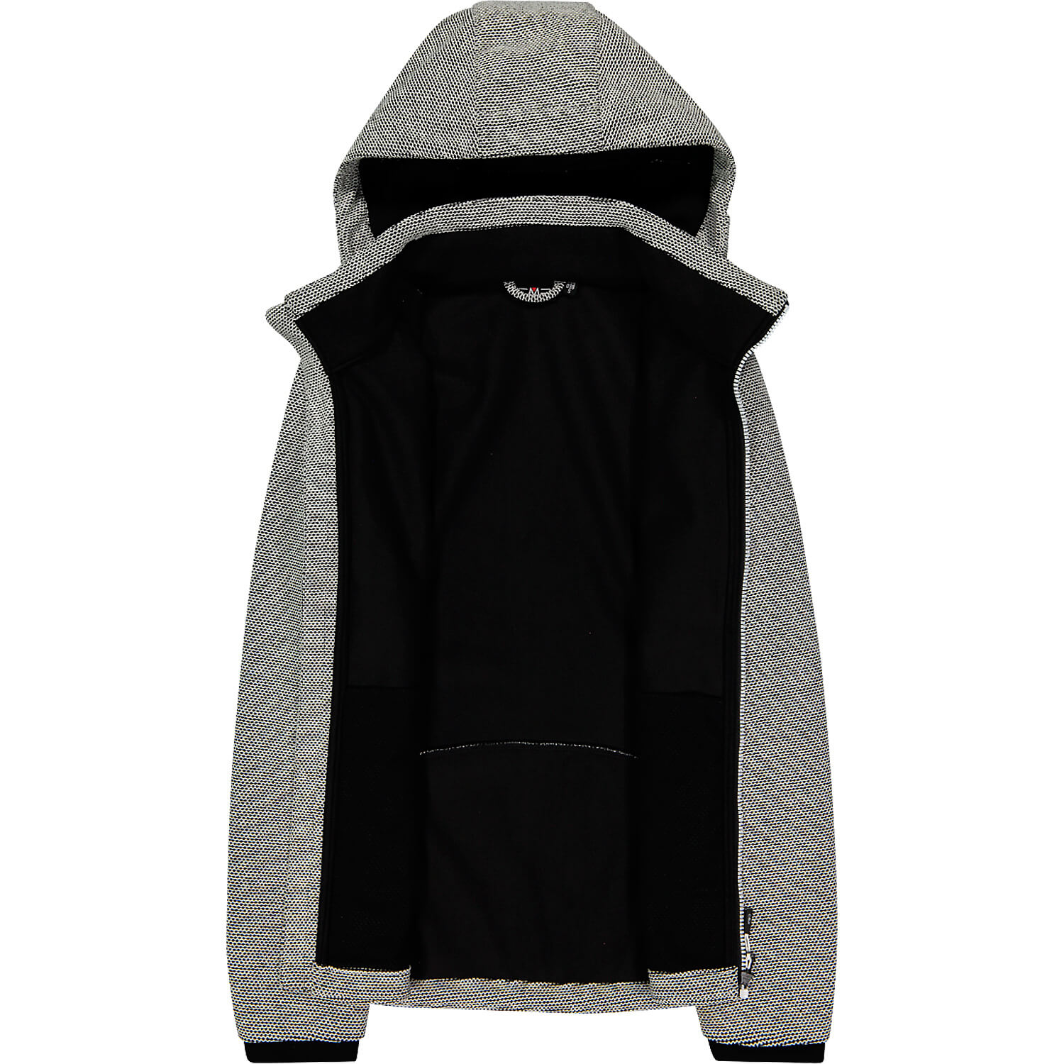 Damen CMP Grau WOMAN JACKET ZIP HOOD 30CM 38 Funktionsjacke