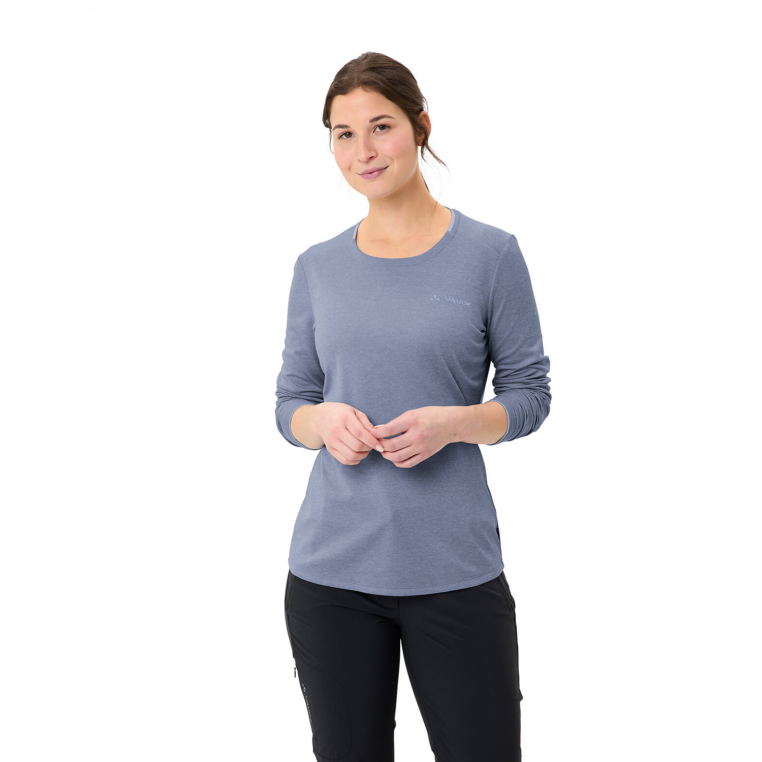 Damen Vaude Grau Wo Essential LS T-Shirt 063 38 Shirt
