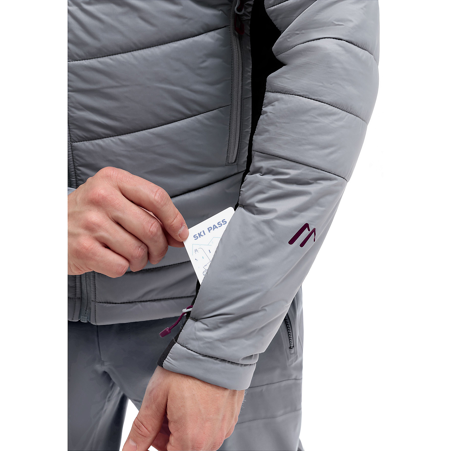 Herren Maier Sports Grau Marsicano Hyb Jacke
