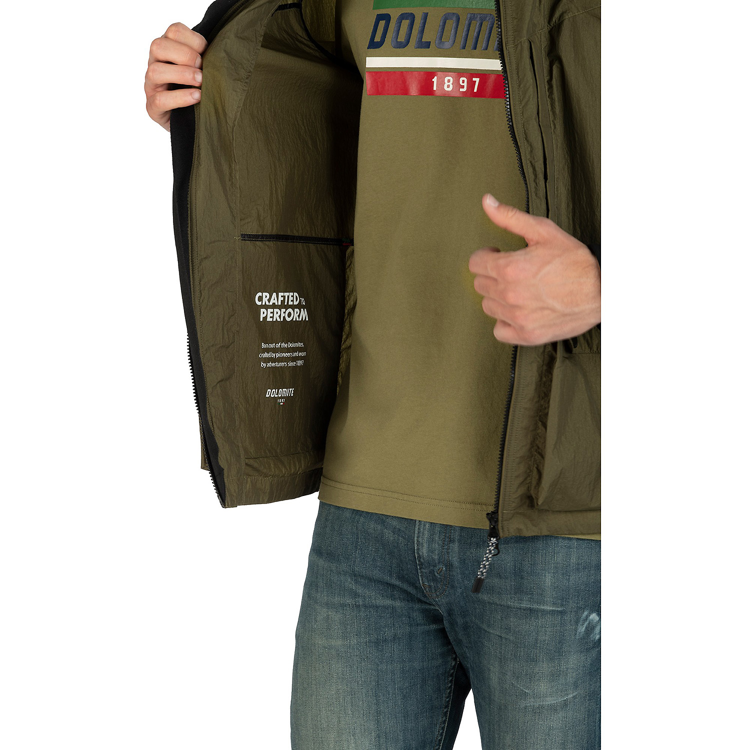 Herren Dolomite Grün DOL Field Jacket M's Sappada Jacke