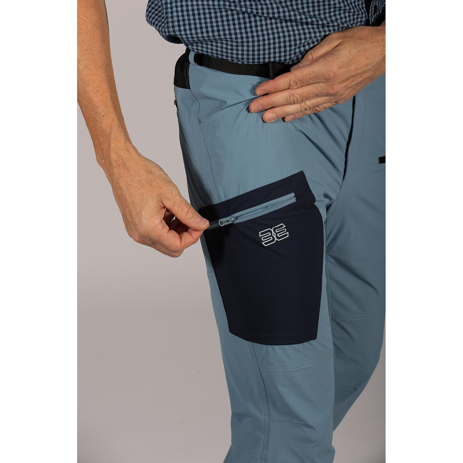Herren Maul Sport Blau Etzel ultra - lange Hose elast 7972 58 Hose