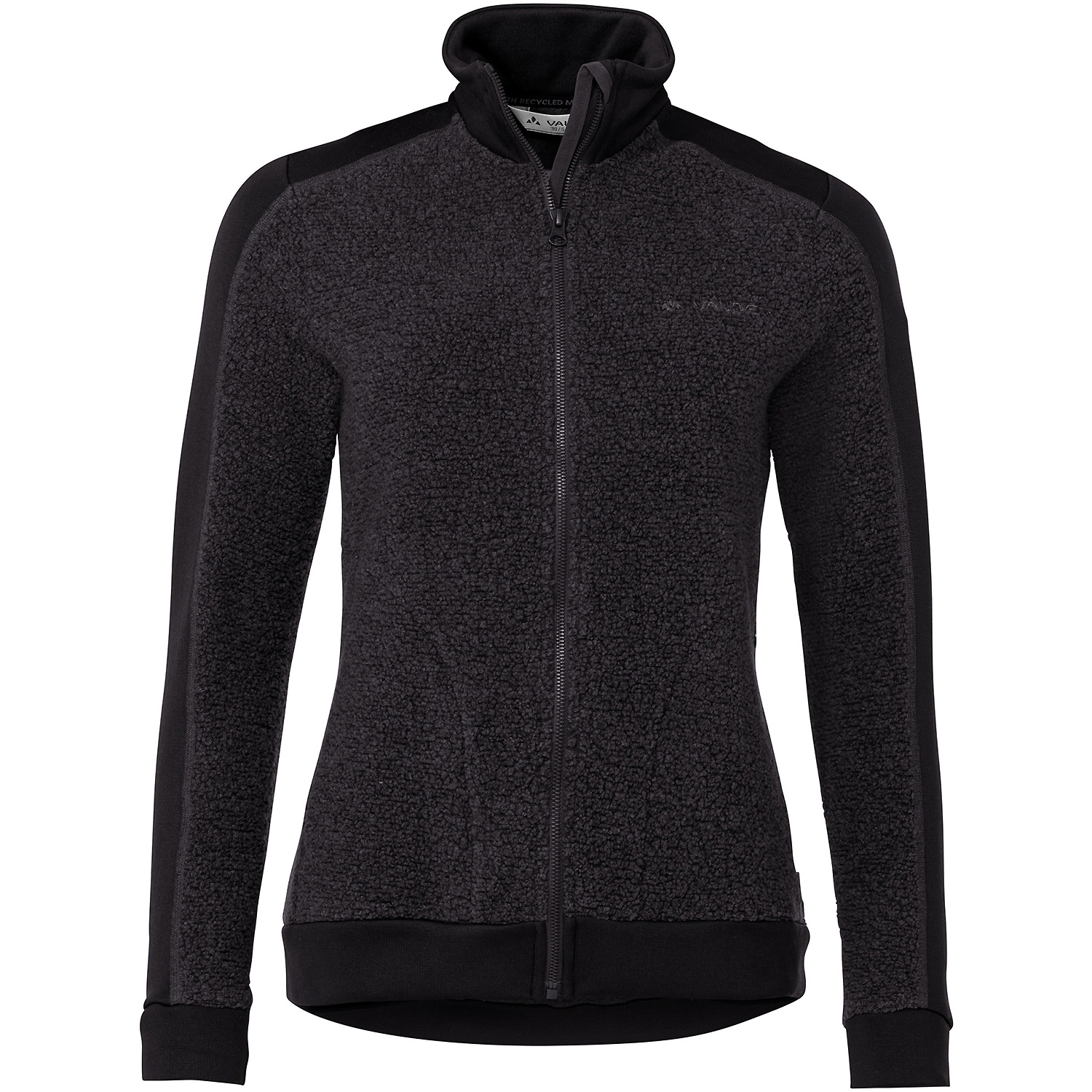 Damen VauDe Schwarz Wo Skomer Wool Fleece Jacket 678 42 Unterjacke