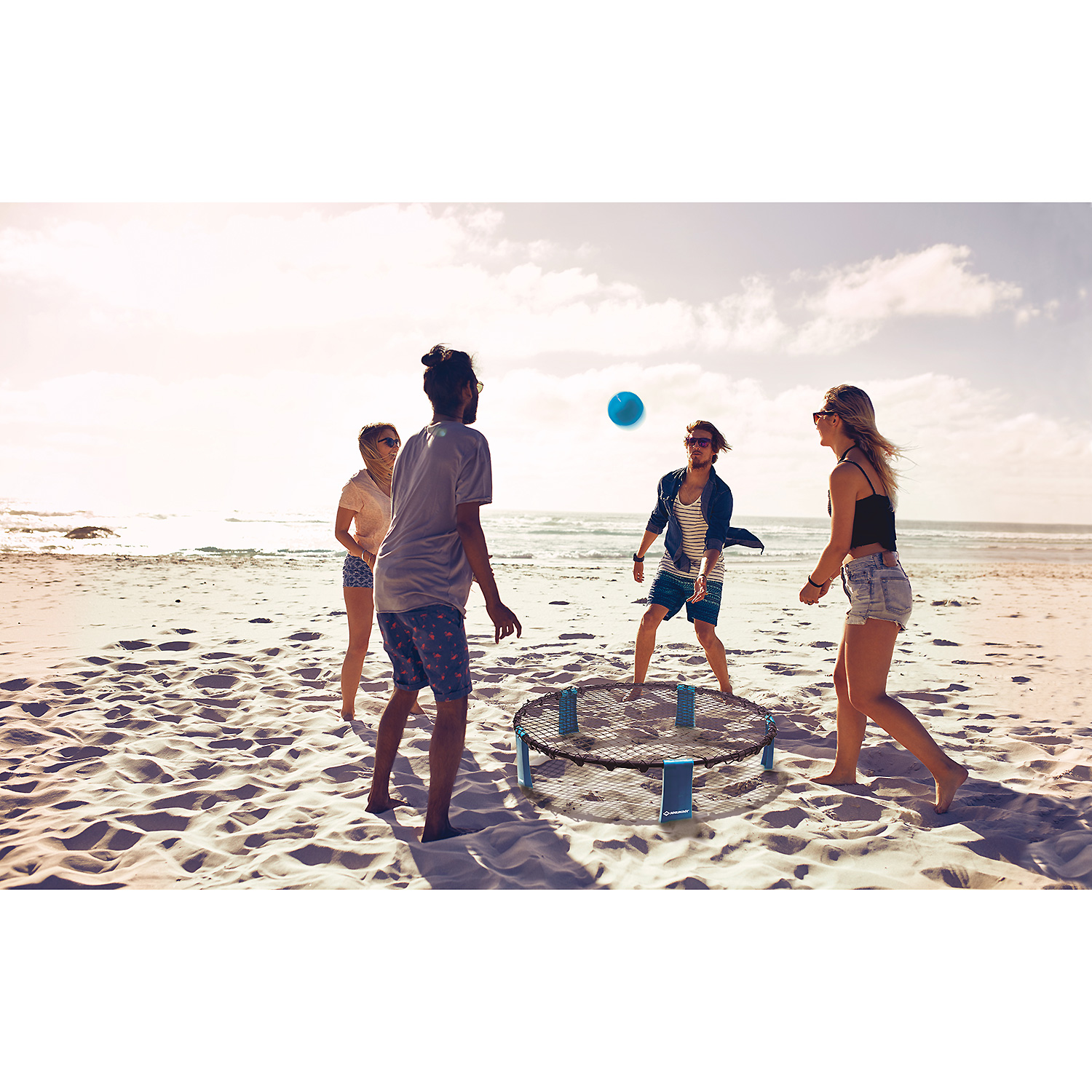 Unisex Schildkröt wie abgebildet ROUNDNET SET SK im 4C Karton incl. Anleitung und Tragetasche 000 - Spiel