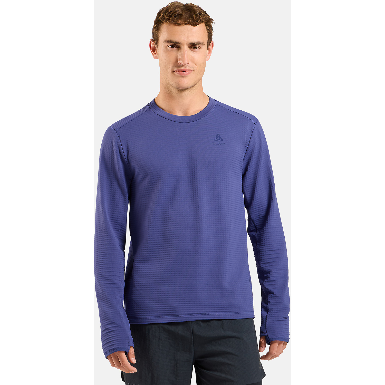 Herren Odlo Blau ESSENTIAL THERMAL Rollkragen
