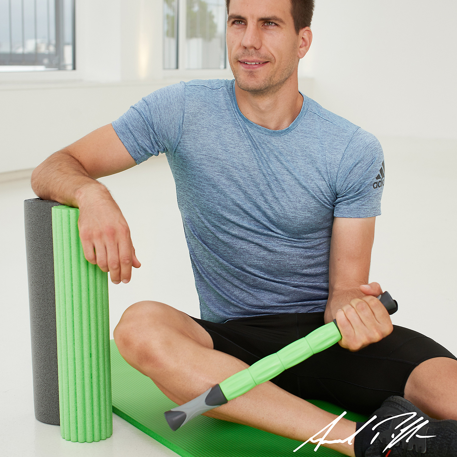 Unisex Schildkröt FITNESS wie abgebildet MASSAGE ROLLER SET 3 in 1, Massagegerät