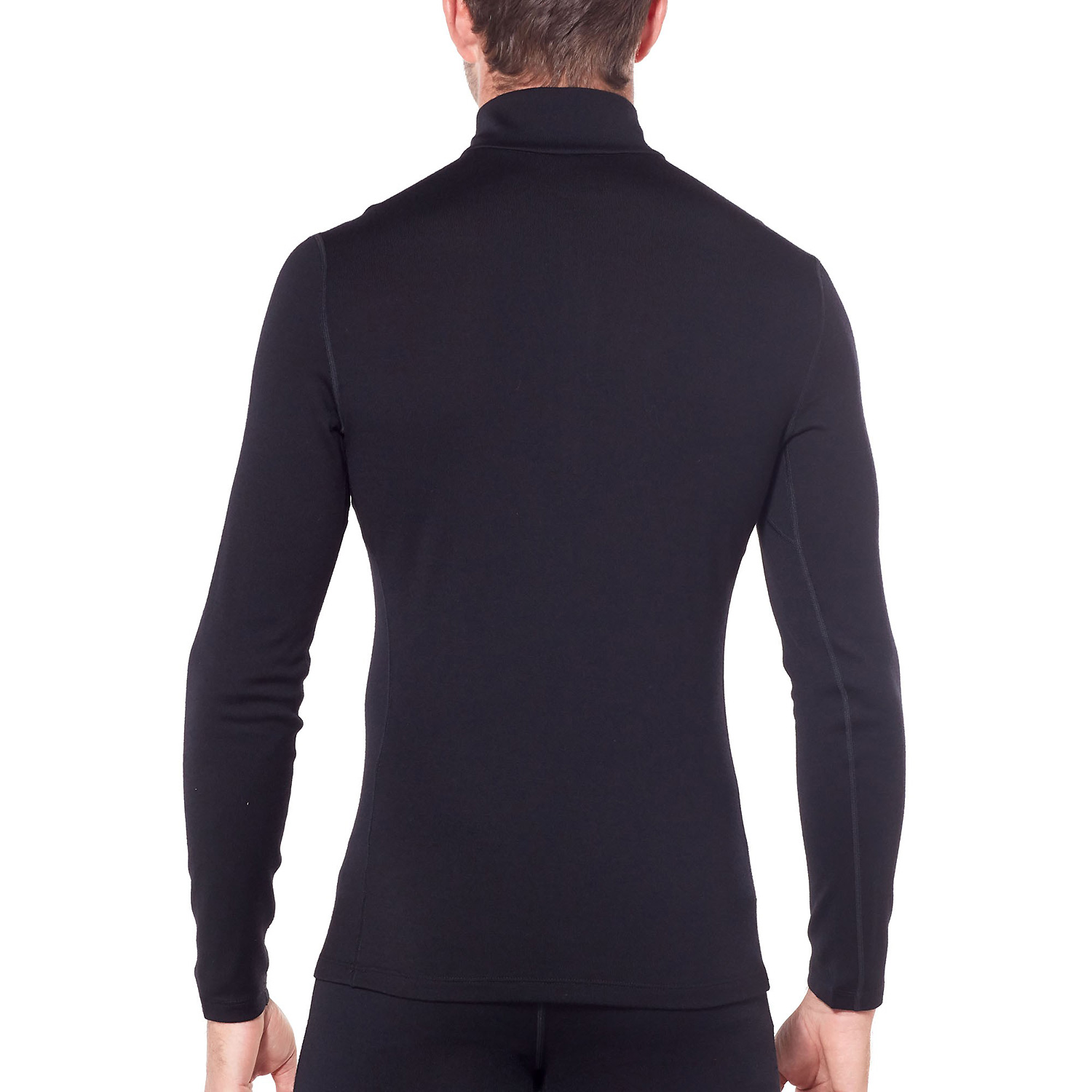Herren Icebreaker Schwarz Men 260 Tech LS Half Zip 001 XXL Rolli