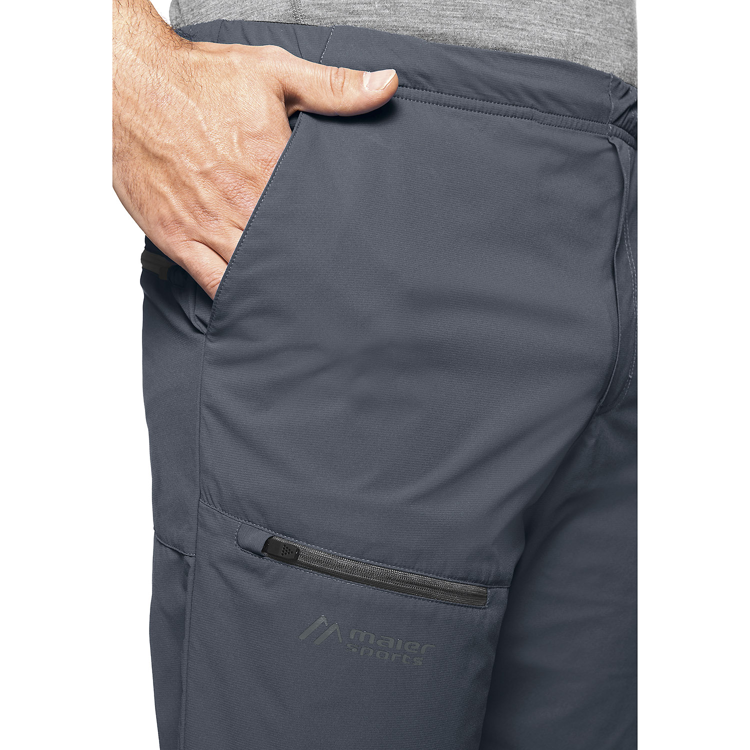 Herren Maier Sports Dunkelgrau Lorensis S/S He-Hemd 1/2 Arm 3831 62 Hemd