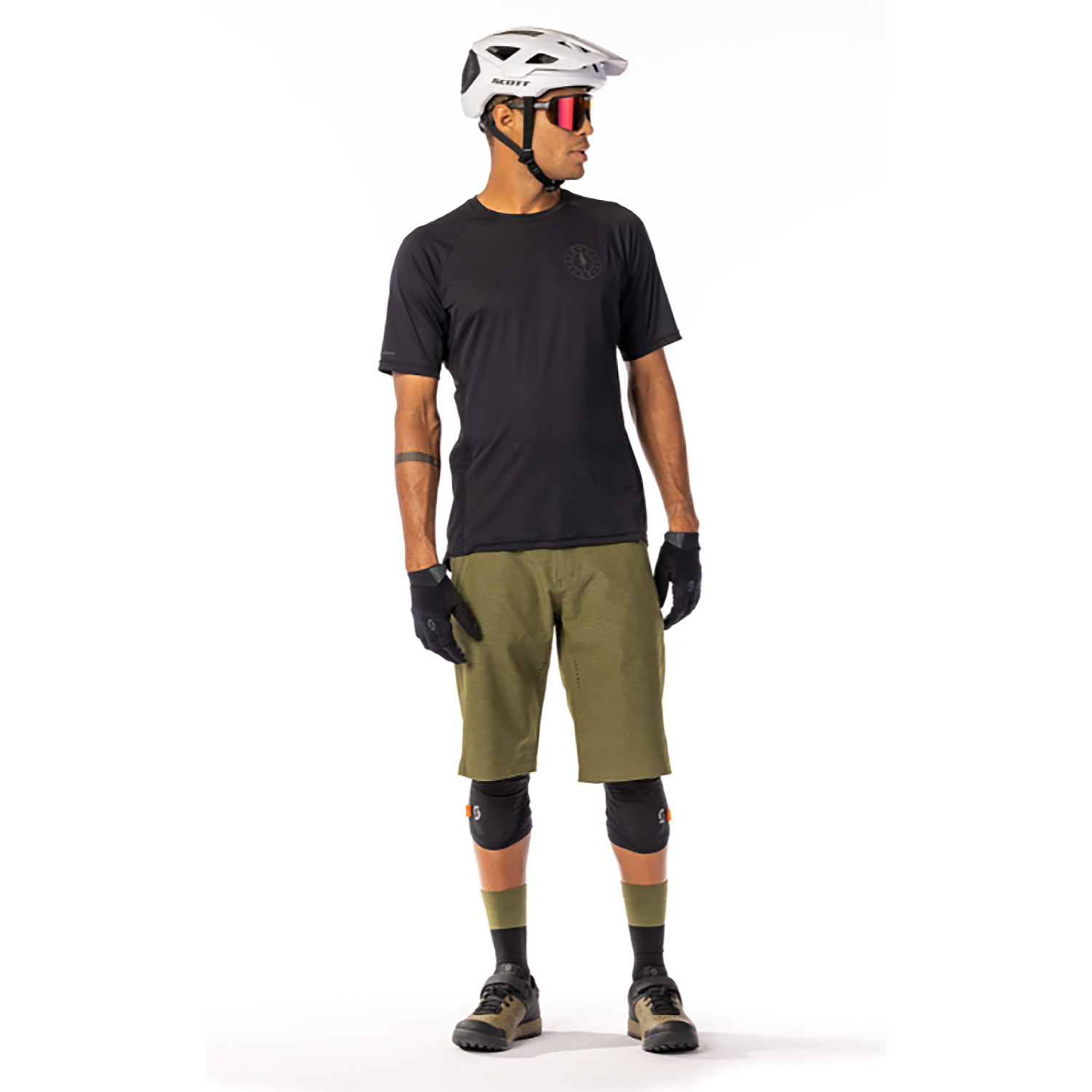 Unisex Scott Schwarz SCO Knee Guards Soldier Ghost 0001 L Schoner