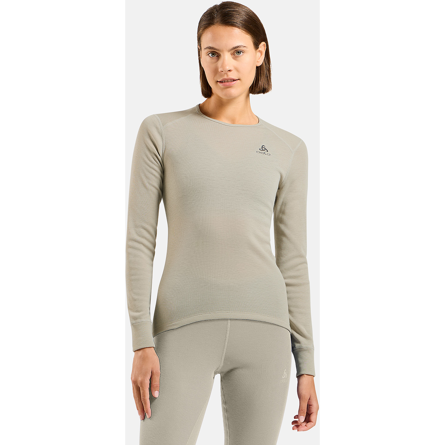 Damen Odlo Grau ACTIVE WARM 10867 M Unterhemd