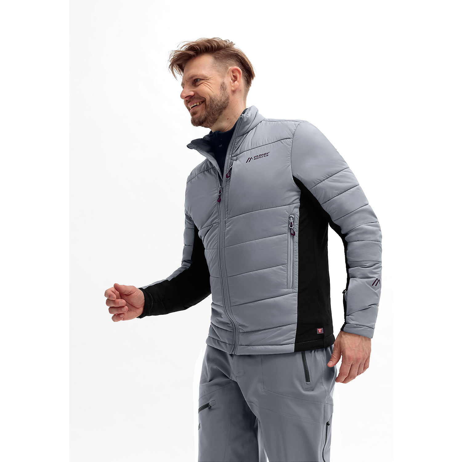 Herren Maier Sports Grau Marsicano Hyb Jacke