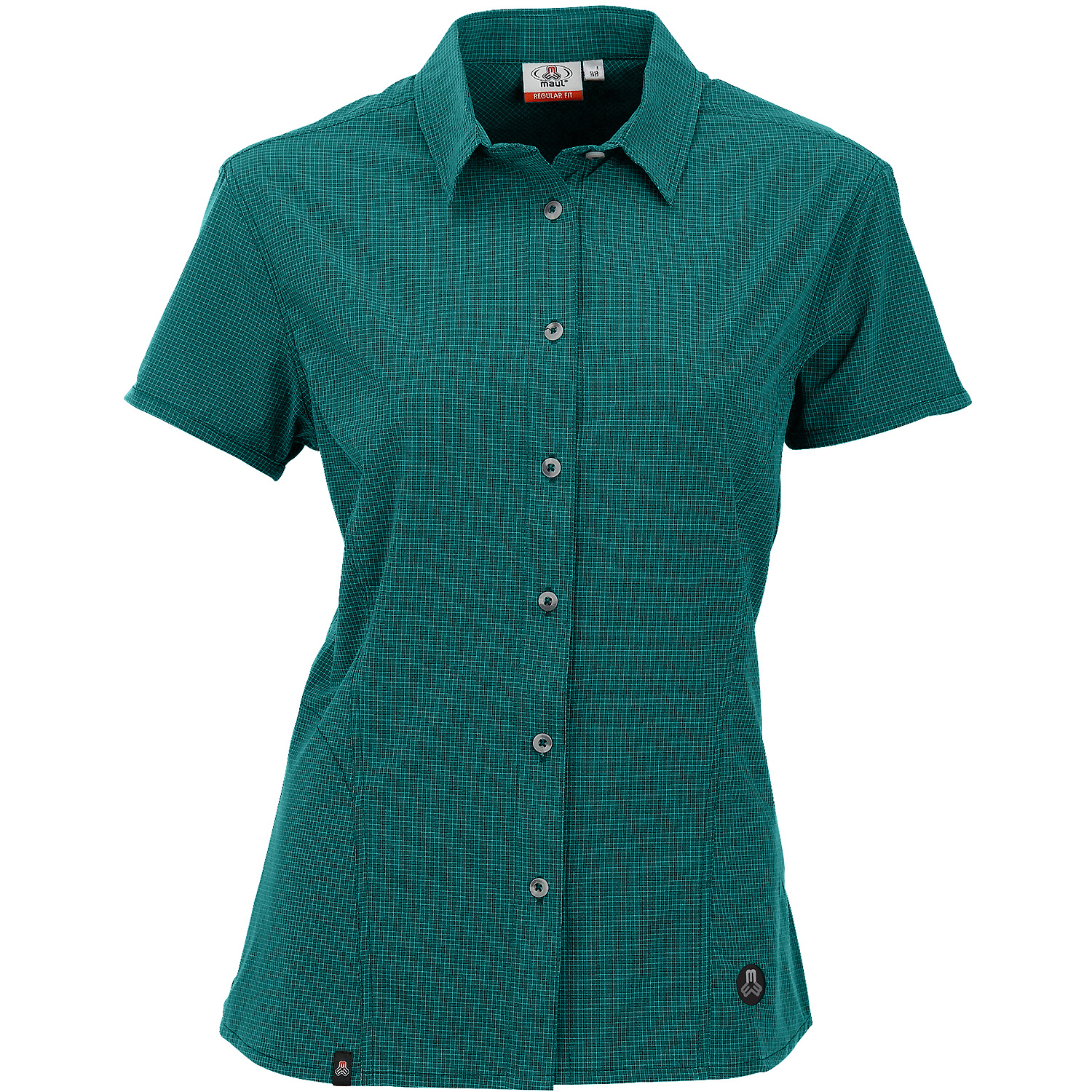 Damen Maul Sport Petrol Agile 3XT - 1/2 Bluse karo ela 61 34 Bluse