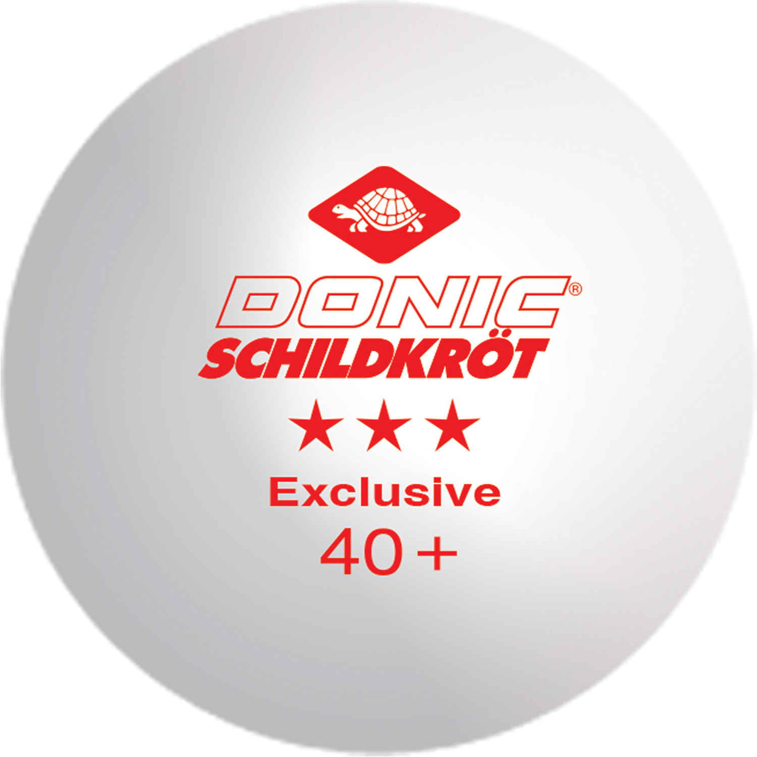 Unisex DONIC Schildkröt wie abgebildet TT-Ball 3-Stern AVANTGARDE POLY 40+, mixed 3 white/ 3orange 000 - Ball
