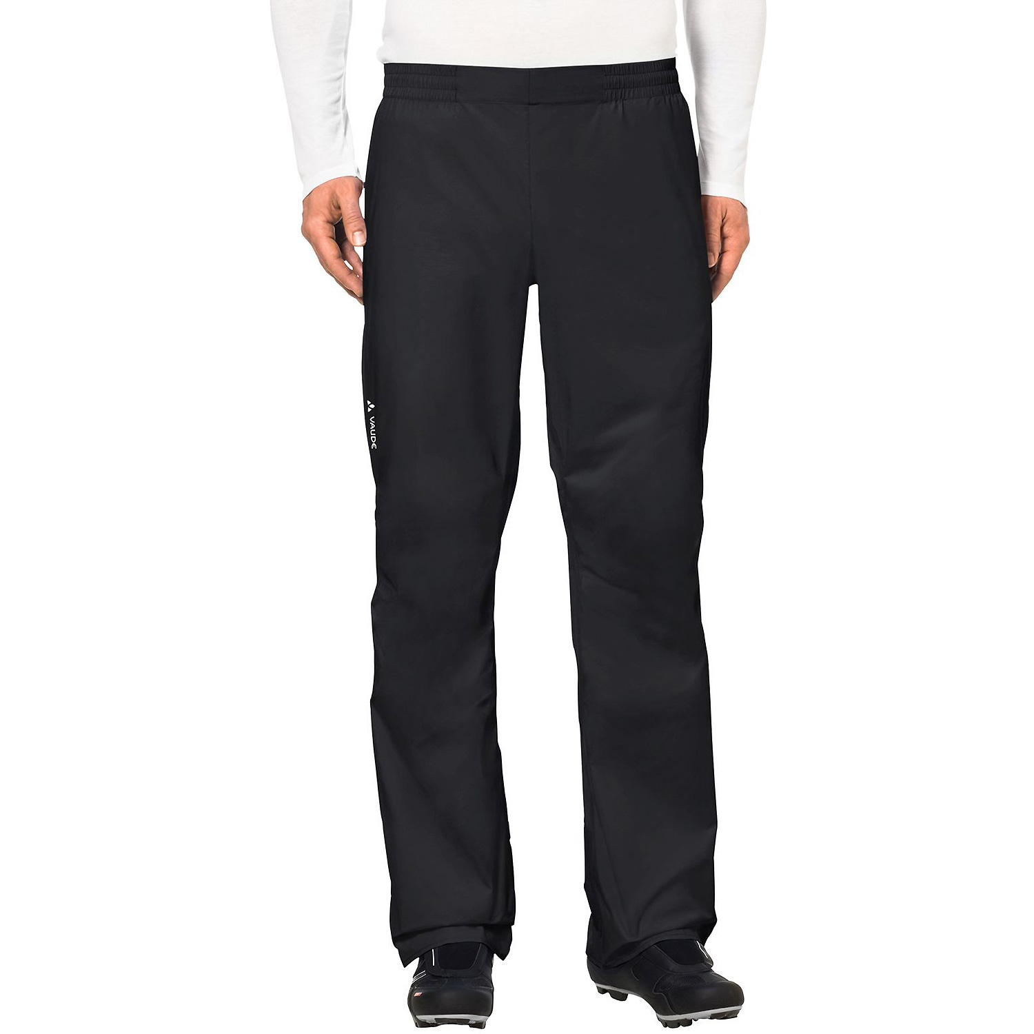Herren VauDe Schwarz Me Drop Pants II Regenhose