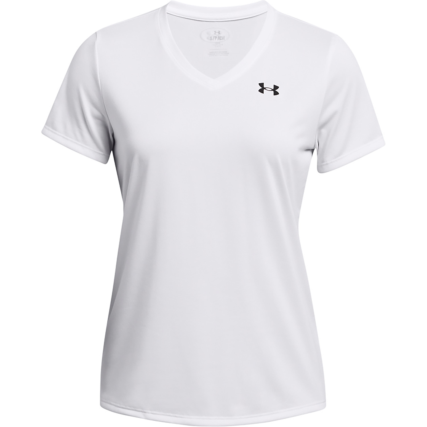 Herren Under Armour Weiß TECH SSV- SOLID 100 L Shirt