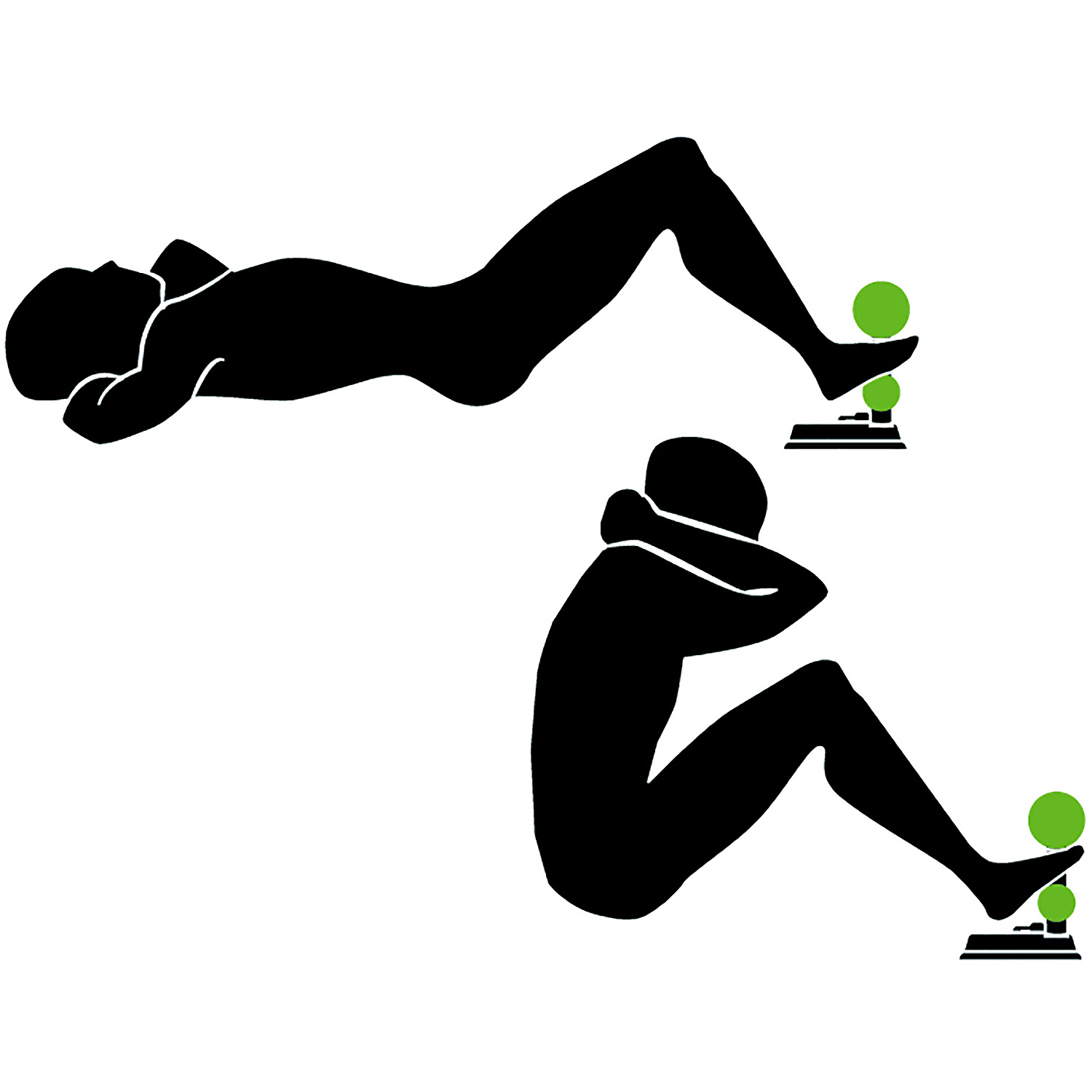Unisex Schildkröt FITNESS wie abgebildet SIT-UP TRAINER mit Saugnapf Ø12cm, Farbe schwarz,in 4C Box 000 - Kleingerät