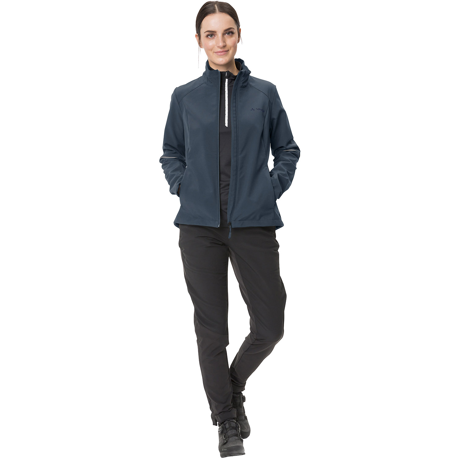 Damen VauDe Marine Wo Qimsa LS T-Shirt 128 42 Kapuzensweat