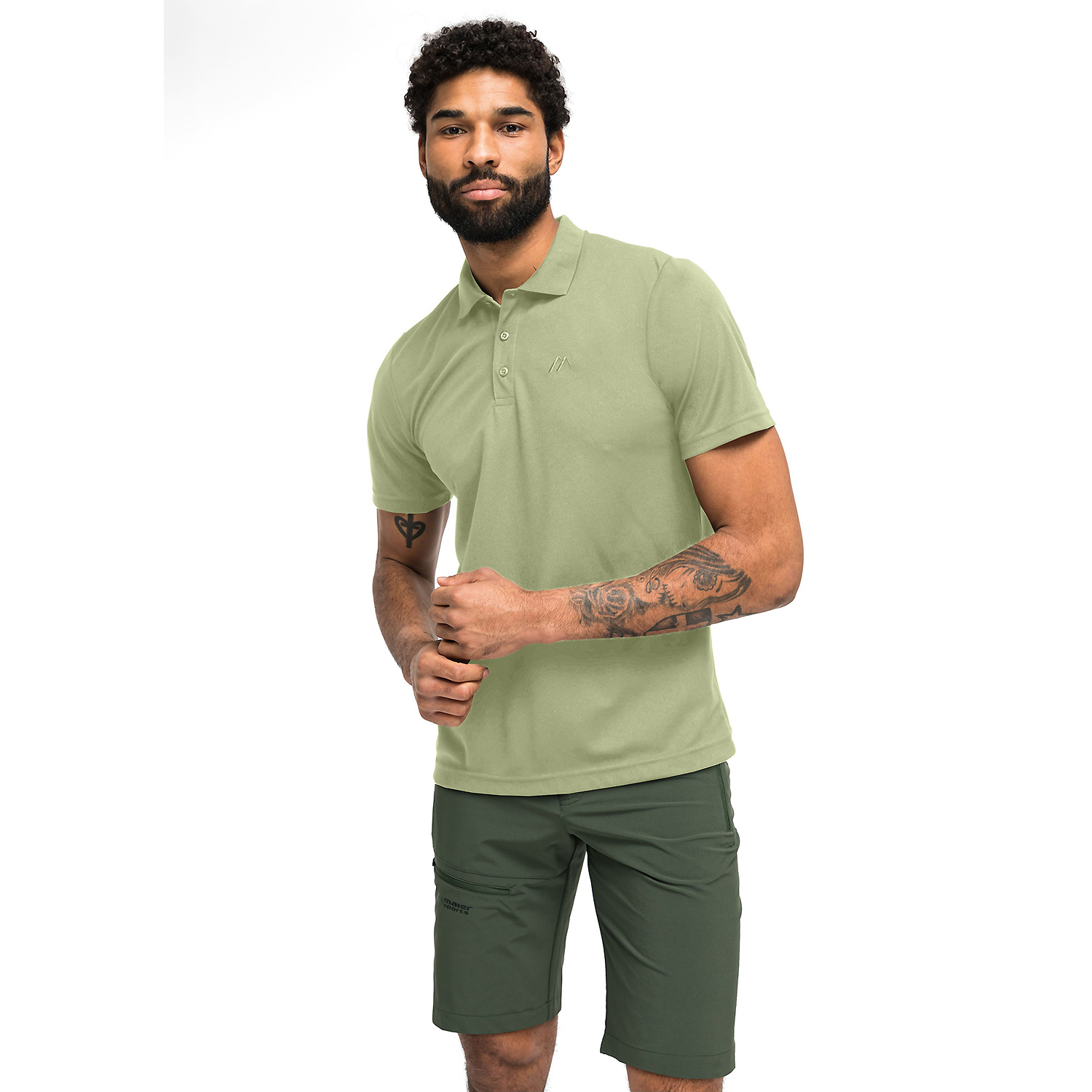 Herren Maier Sports Grün Ulrich M20398 3XL Polo