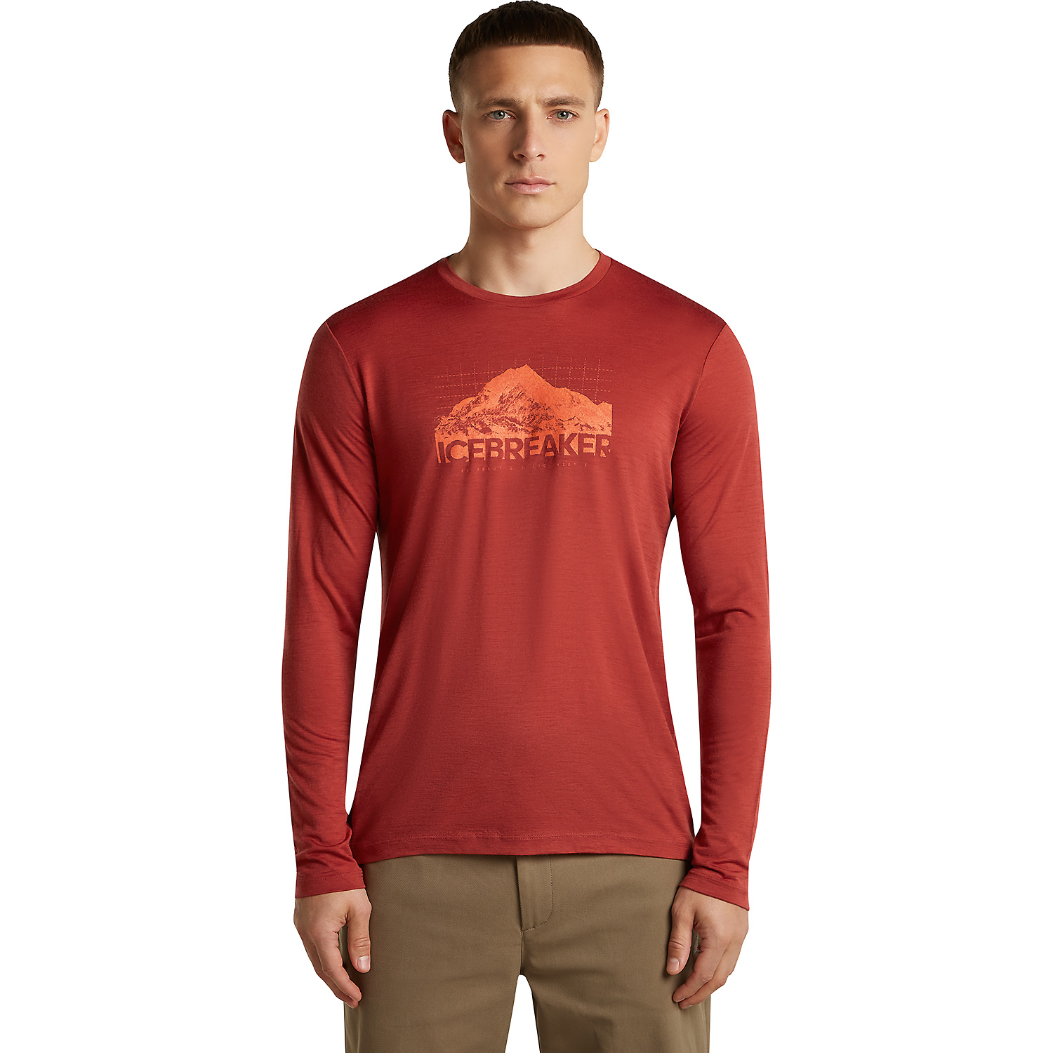 Herren Icebreaker Dunkelorange
