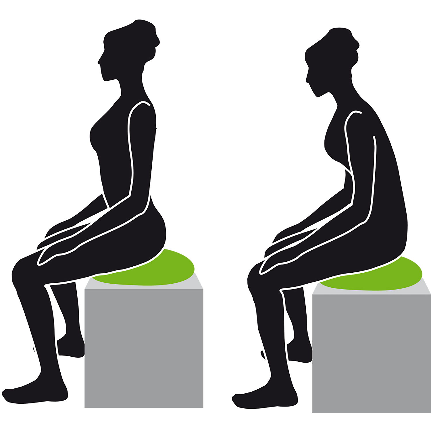 Unisex Schildkröt wie abgebildet SEAT CUSHION FIT+, inkl. Bezug, Handpumpe und Poster 000 - Balancegerät