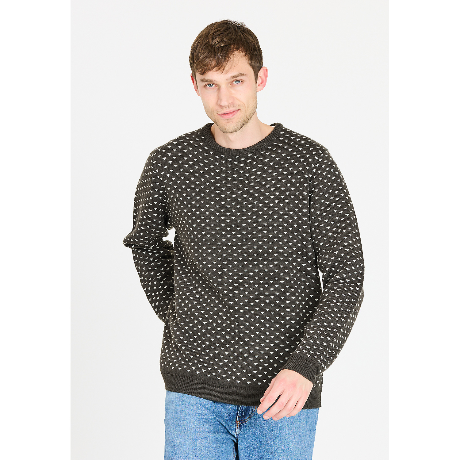 Herren Whistler Dunkelgrau Borge M knit Sweater 1011 S Schlupfjacke