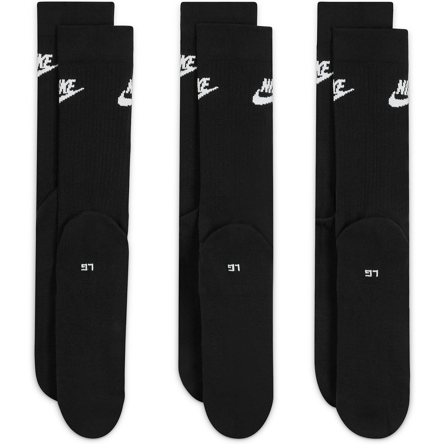 Herren Nike Schwarz U NK NSW EVERYDAY ESSENTIAL CR 010 M Socken